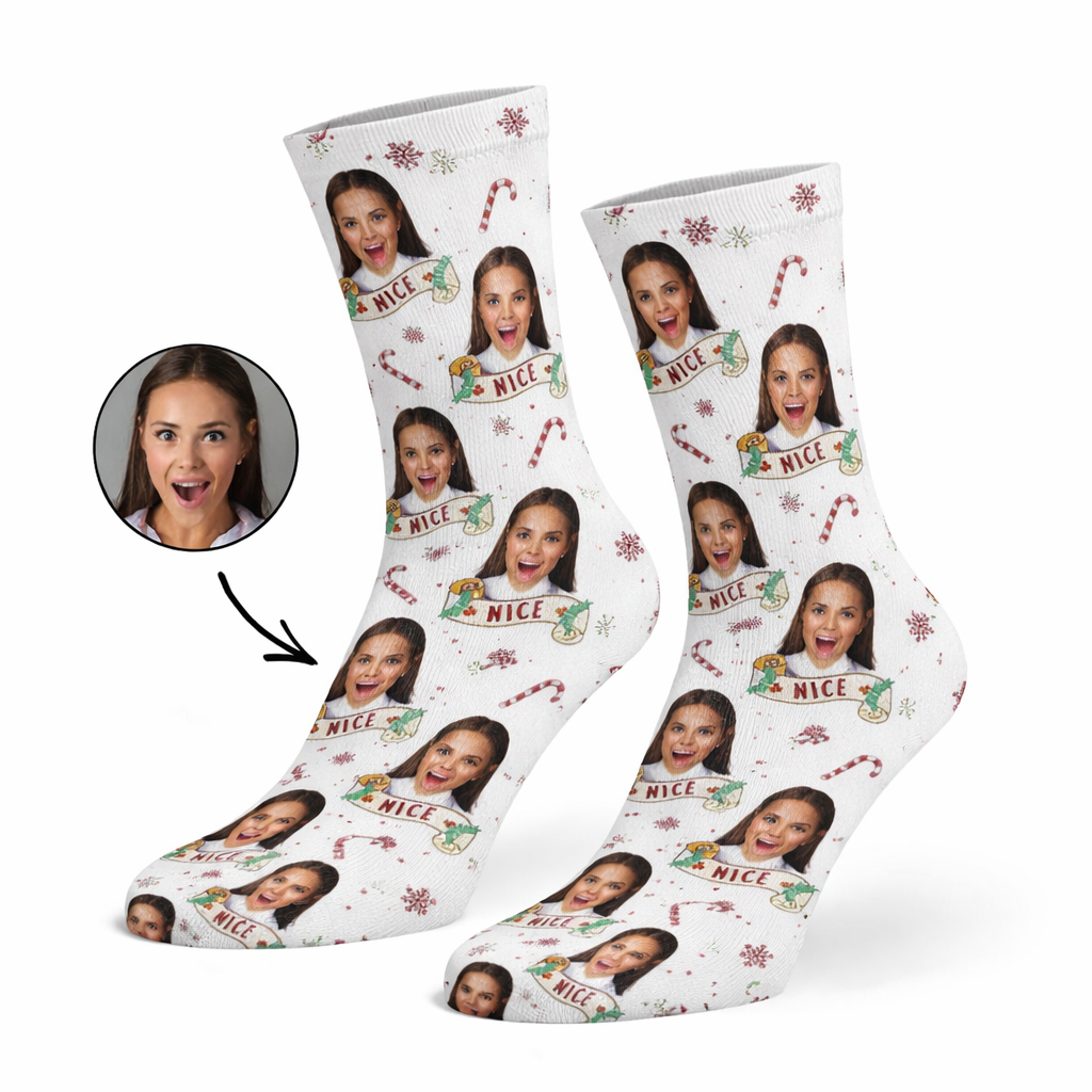 Naughty & Nice Custom Socks