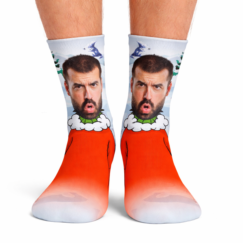 The Grinch Custom Socks