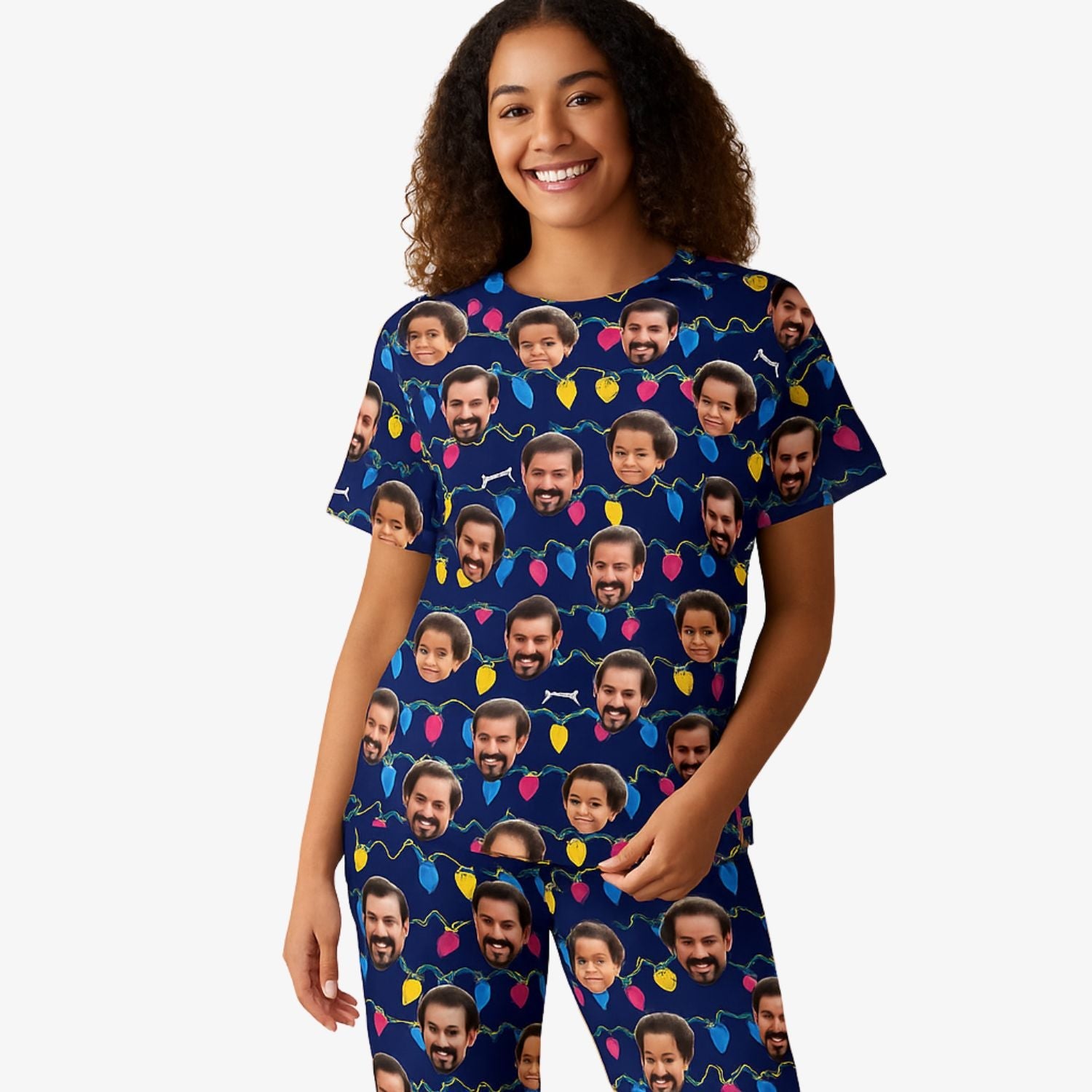 Women's Christmas Lights Pyjamas - Trouser Set Women's Christmas Lights Pyjamas - Trouser Set