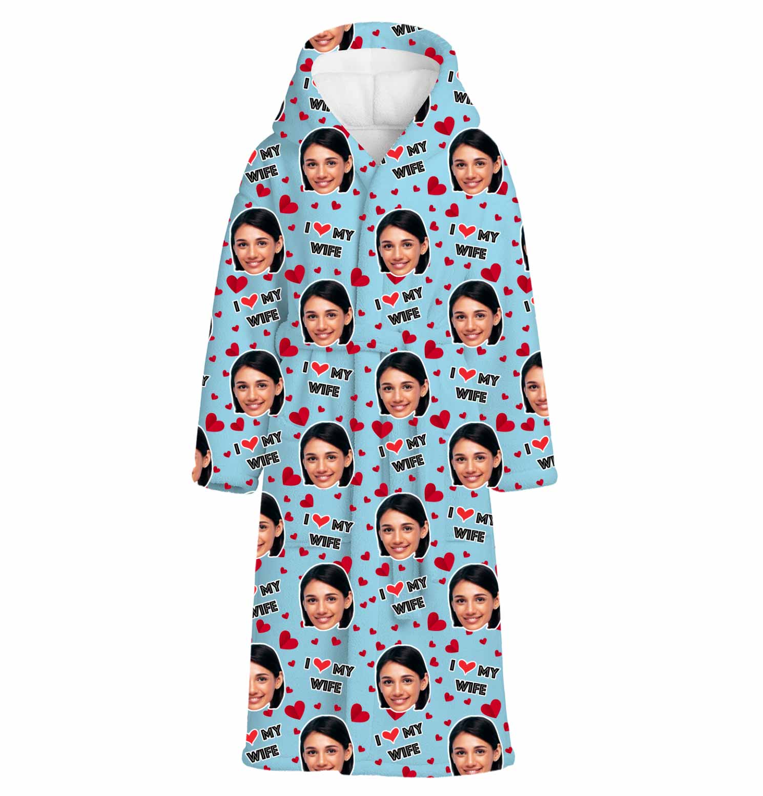 I Love My Wife Custom Robe