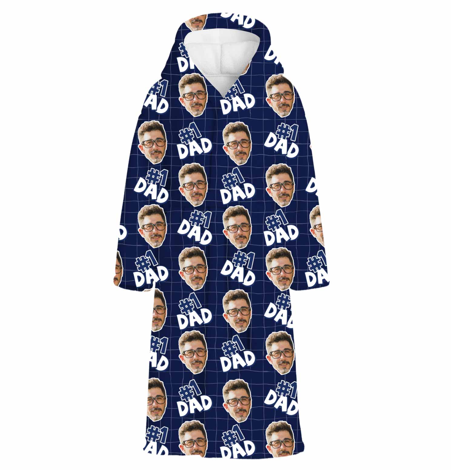 Number 1 Dad Custom Robe