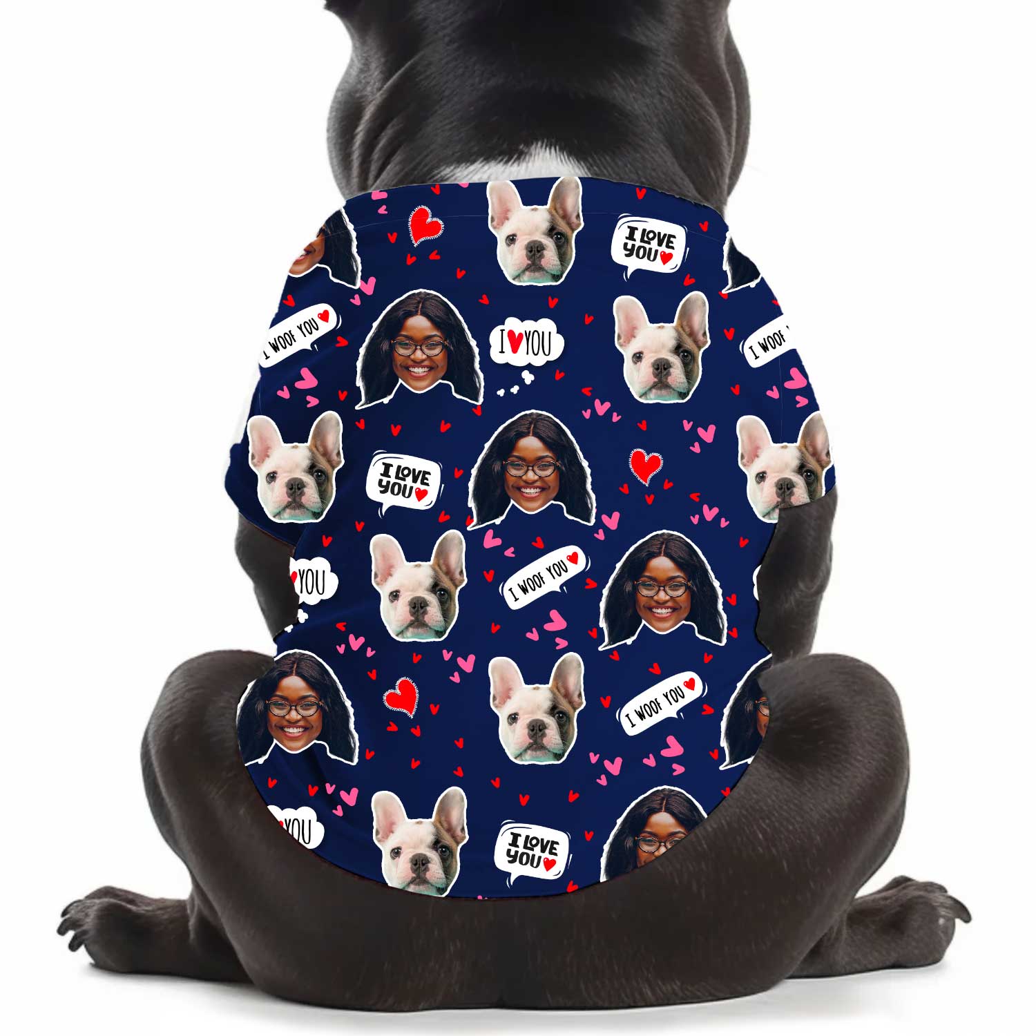 I Wuff You Personalized Dog T Shirt