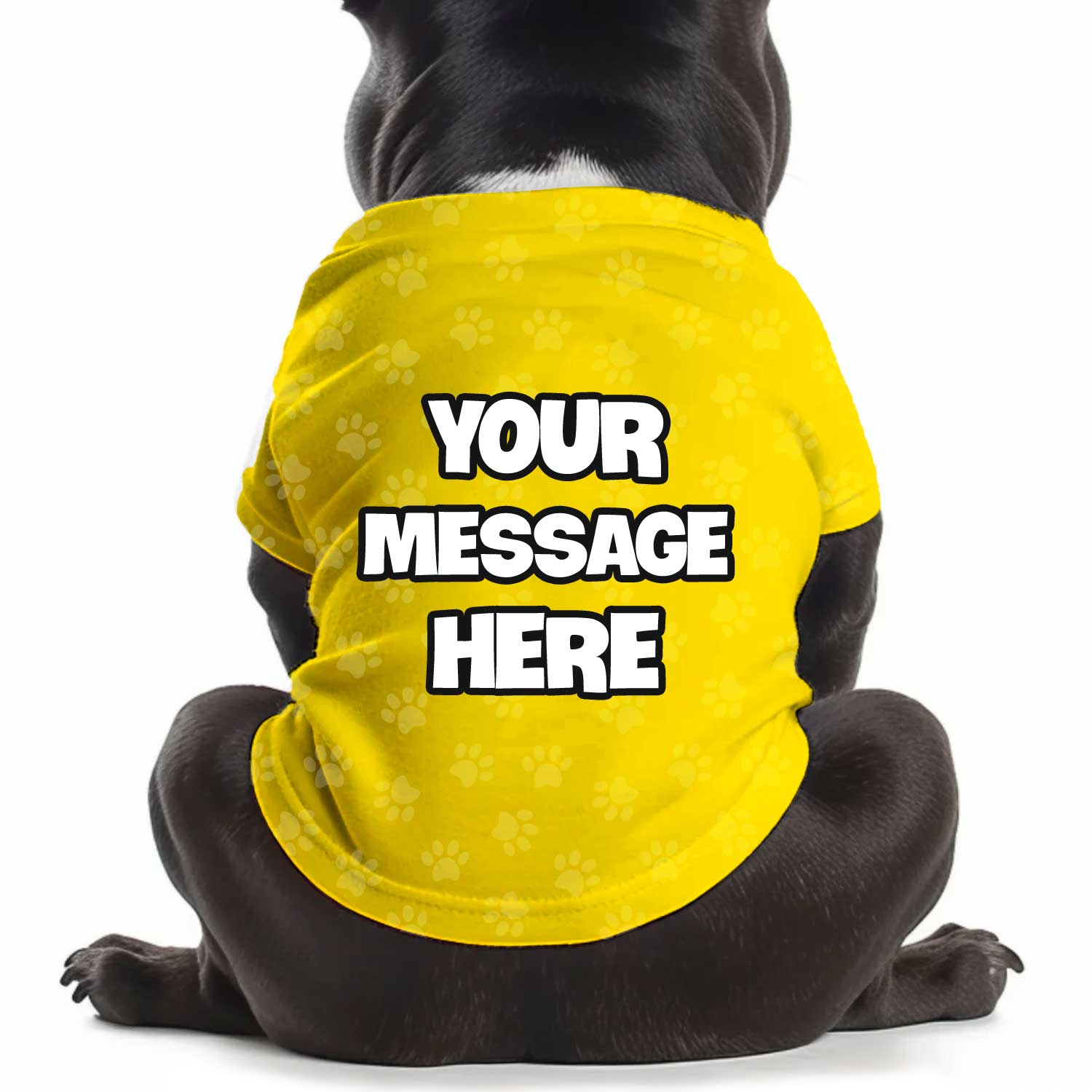 Custom Message Personalized Dog T Shirt