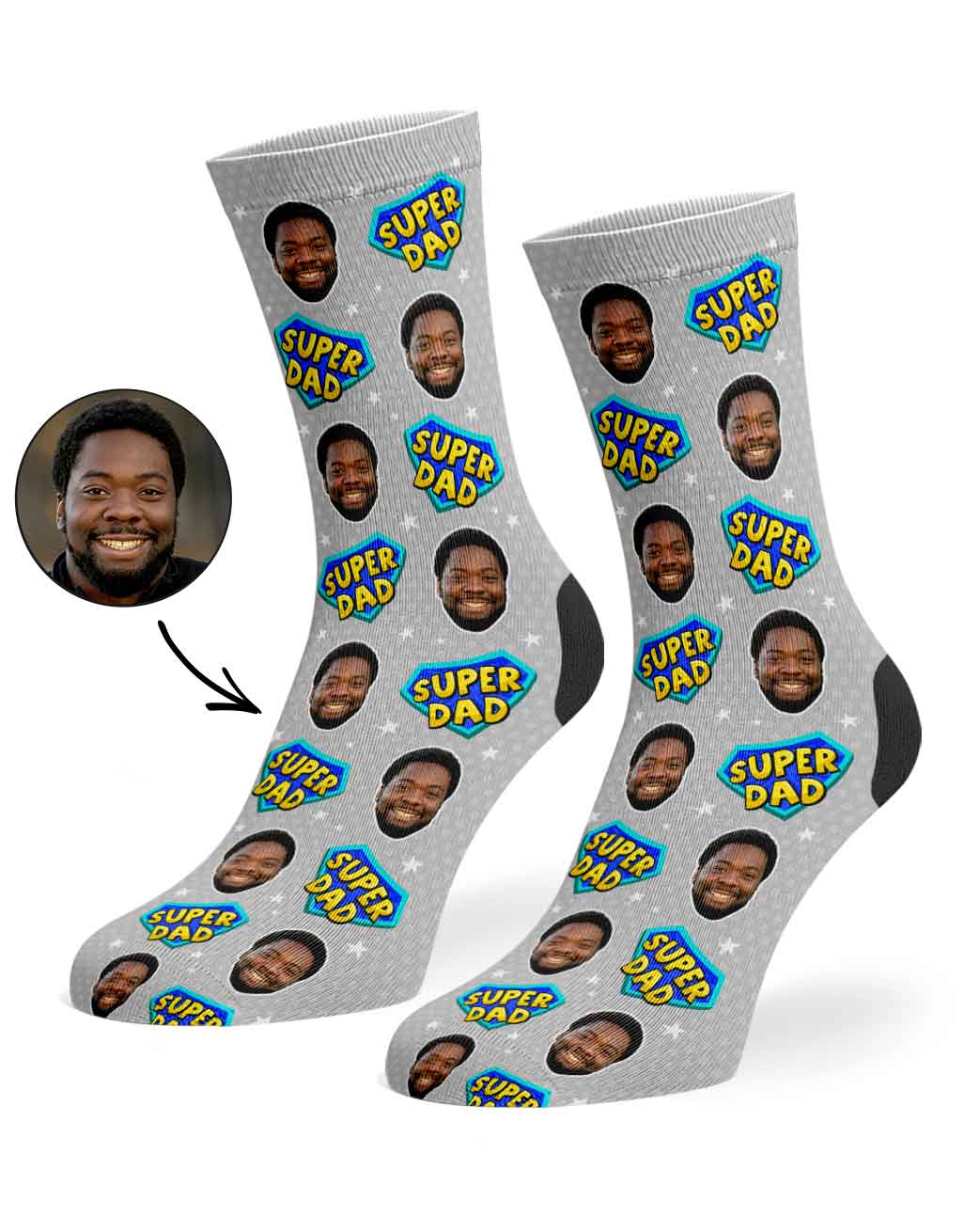 Super Dad Custom Socks