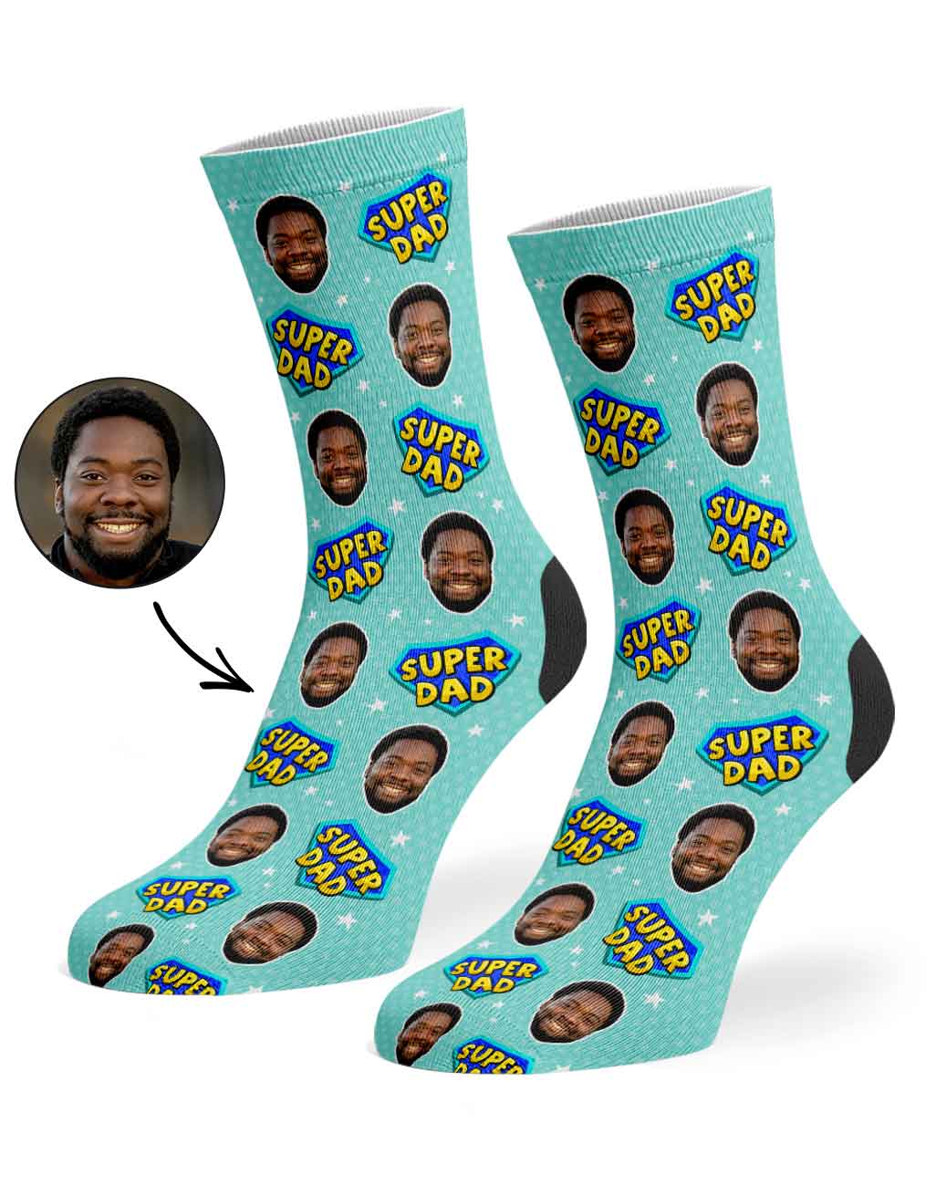 Super Dad Custom Socks