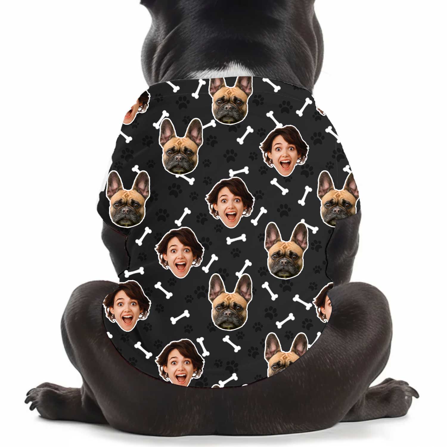 Dogzy Pattern Personalized Dog T Shirt