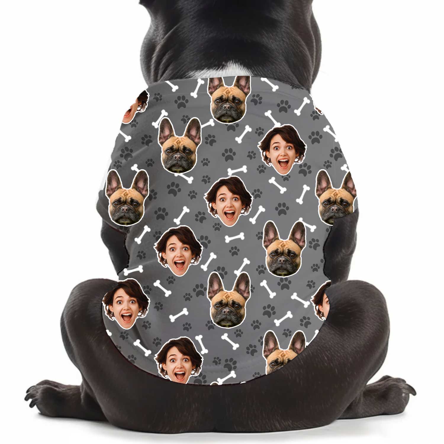 Dogzy Pattern Personalized Dog T Shirt