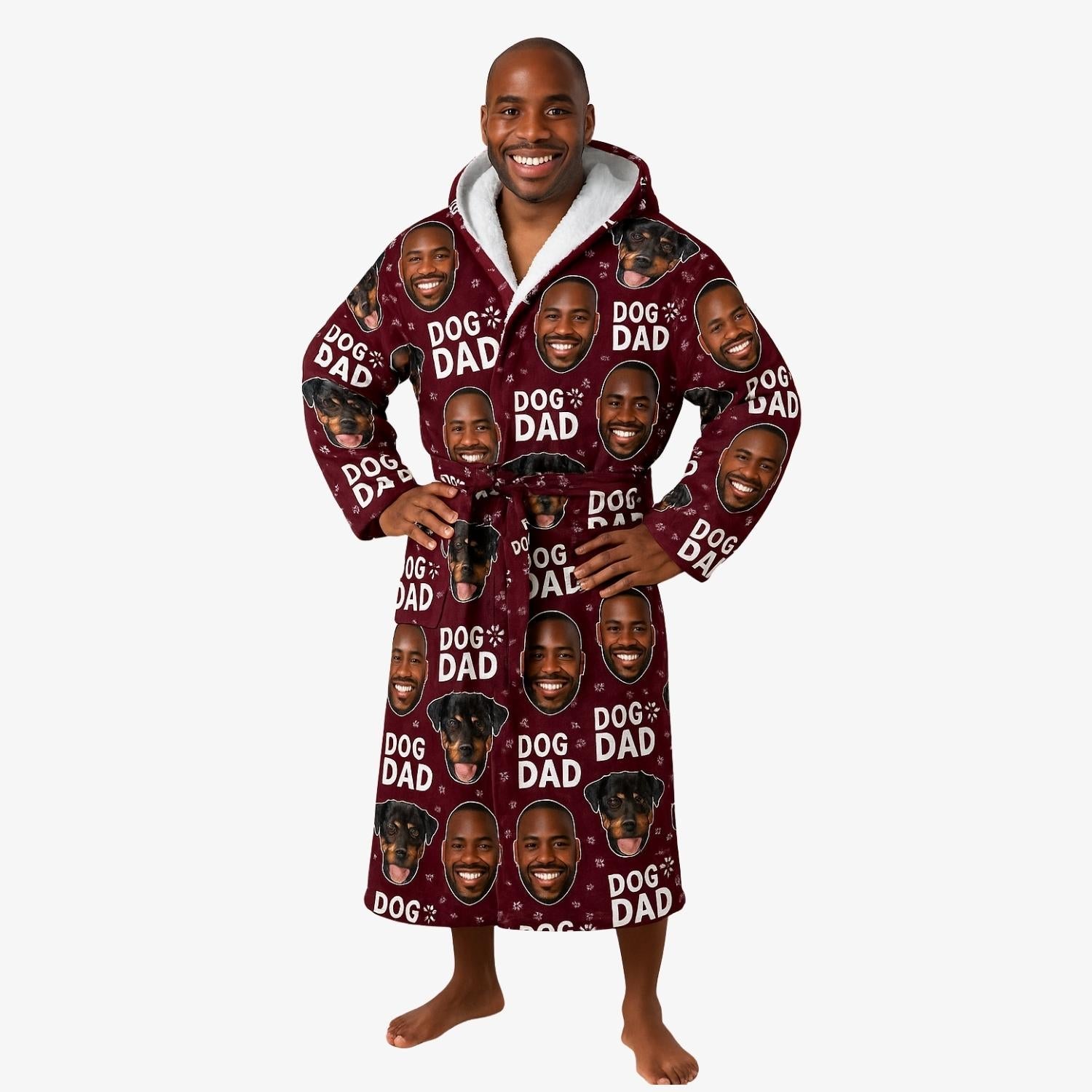 funny custom robe for him or any dog lover