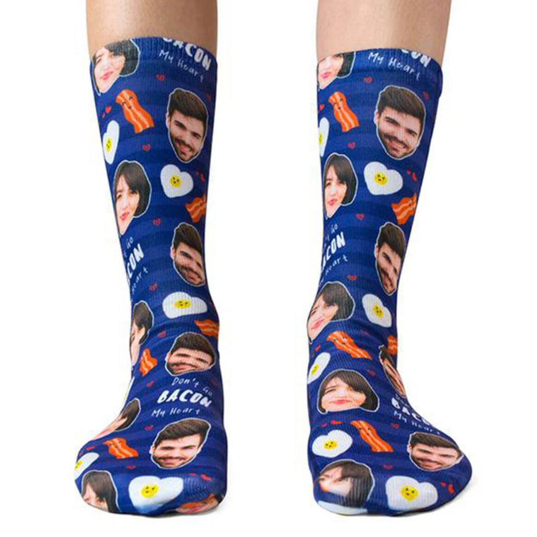 Don't Go Bacon My Heart Custom Socks