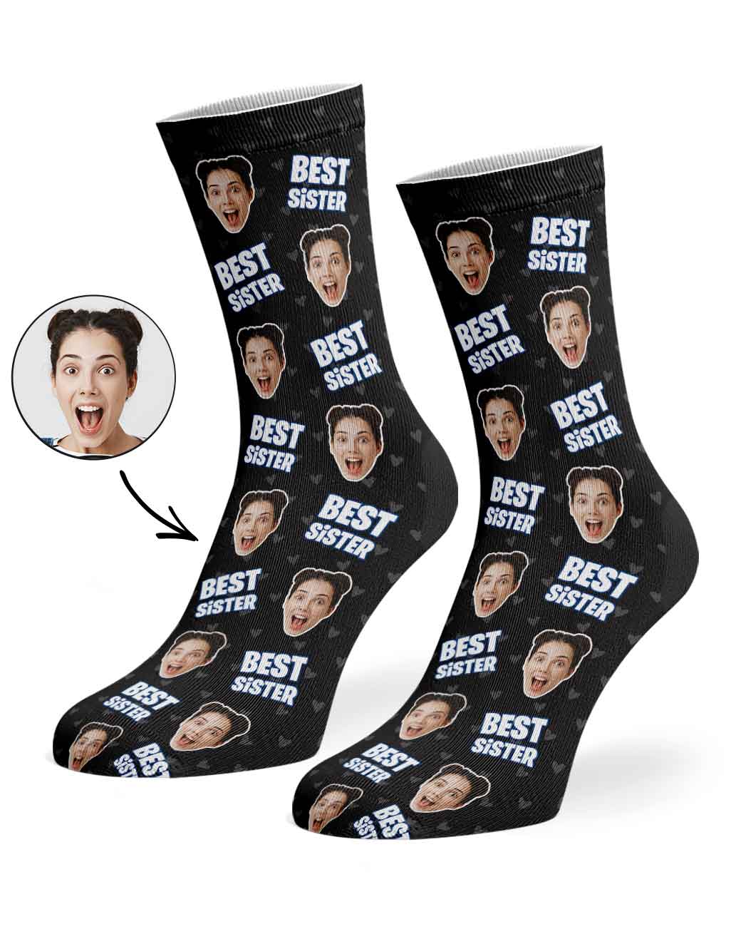 Best Sister Custom Socks
