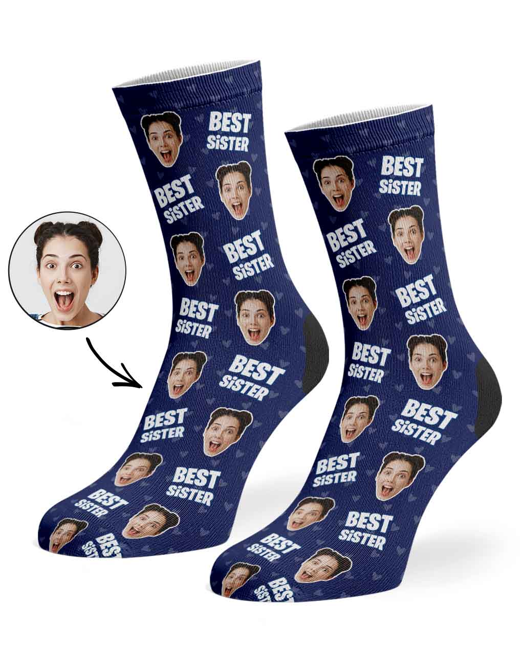 Best Sister Custom Socks