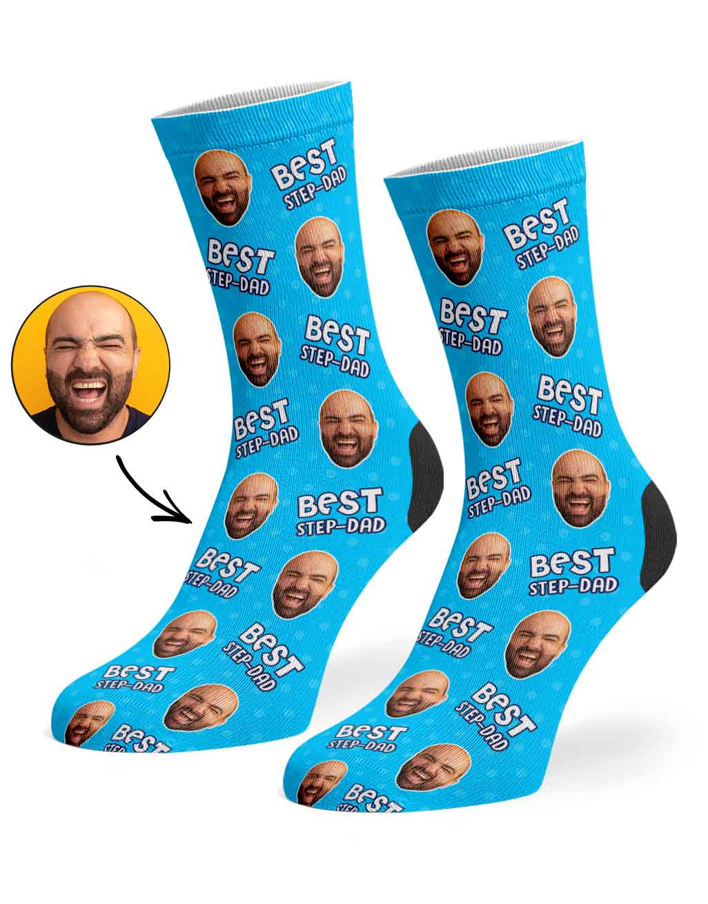 Best Step-Dad Custom Socks