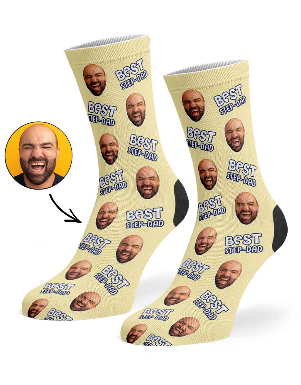 Best Step-Dad Custom Socks