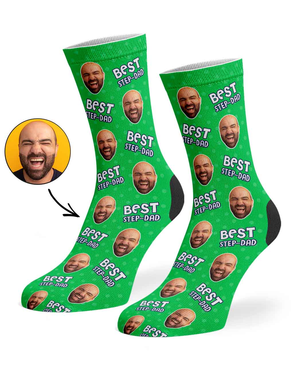 Best Step-Dad Custom Socks