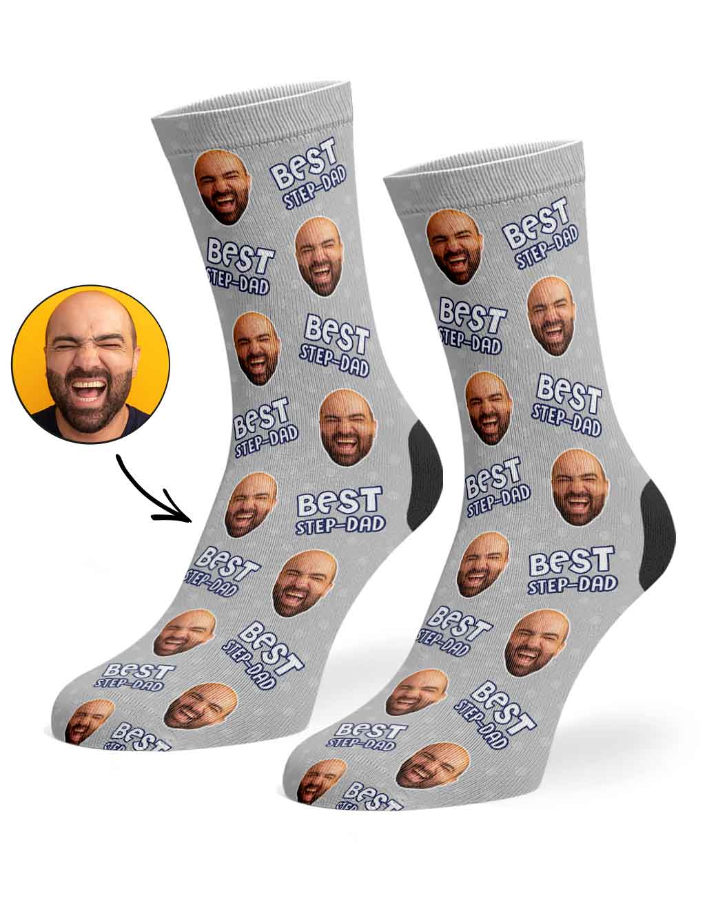 Best Step-Dad Custom Socks
