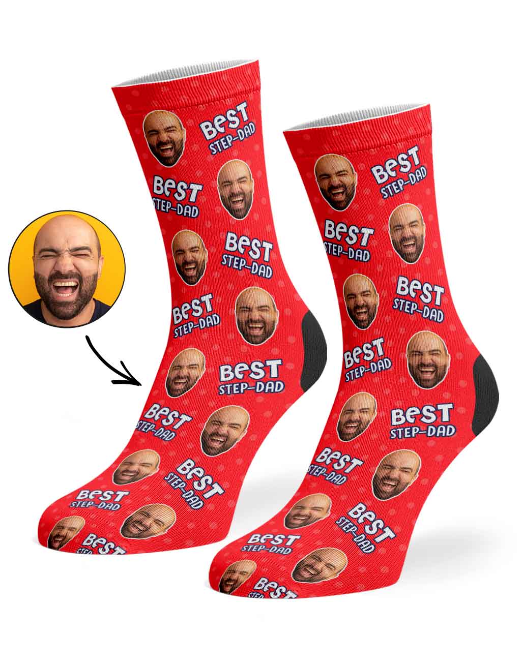 Best Step-Dad Custom Socks