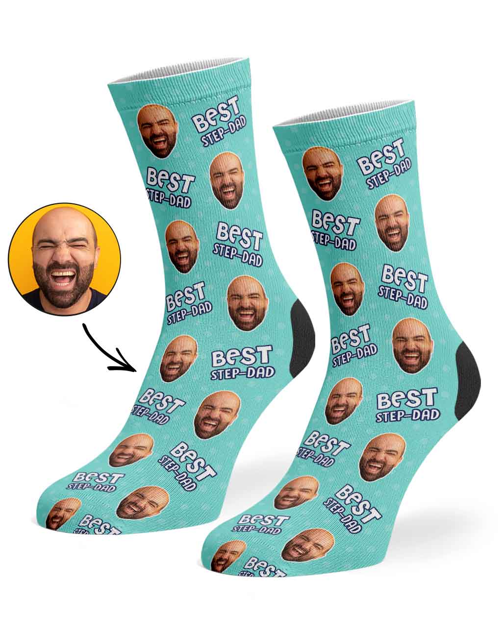 Best Step-Dad Custom Socks