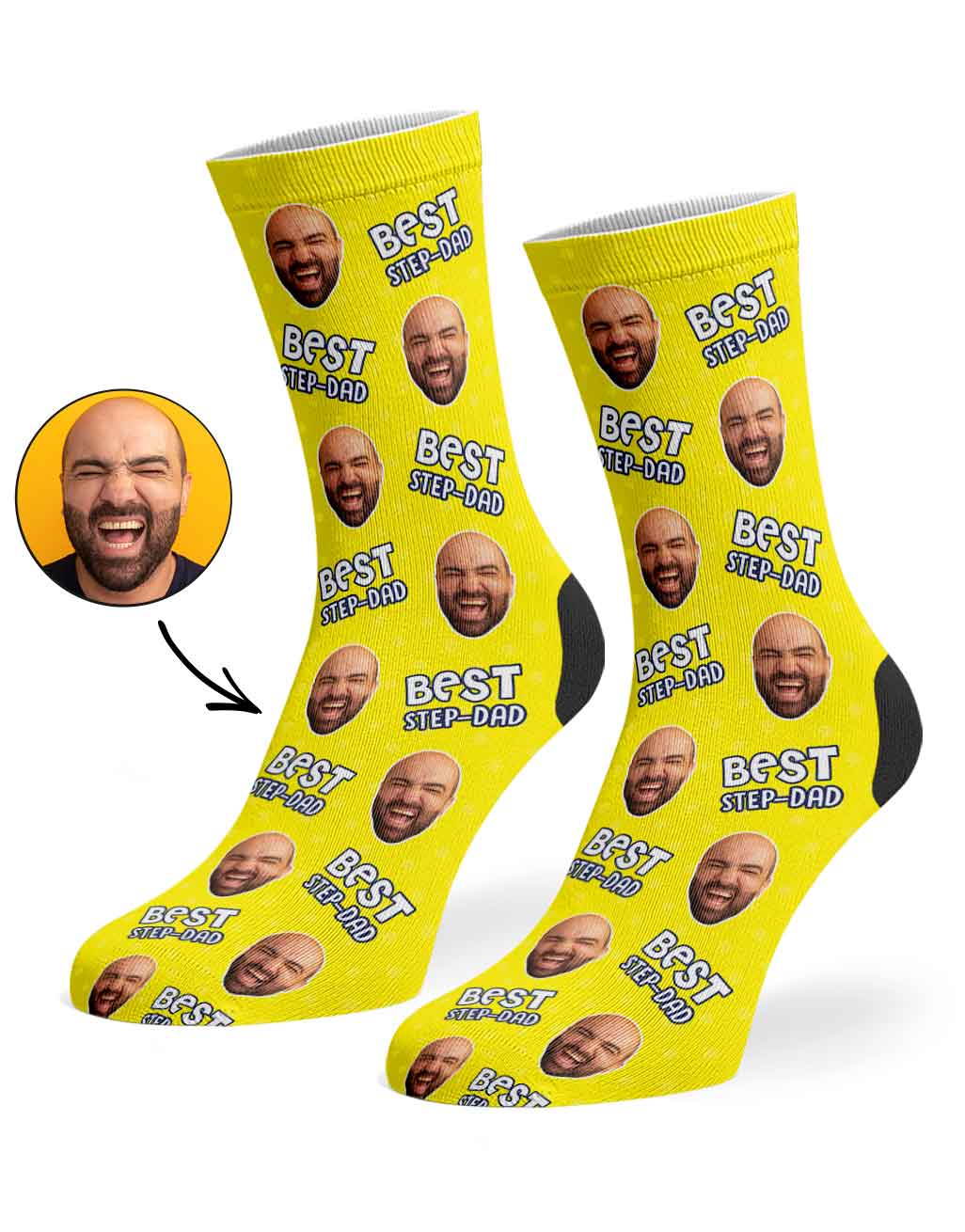 Best Step-Dad Custom Socks