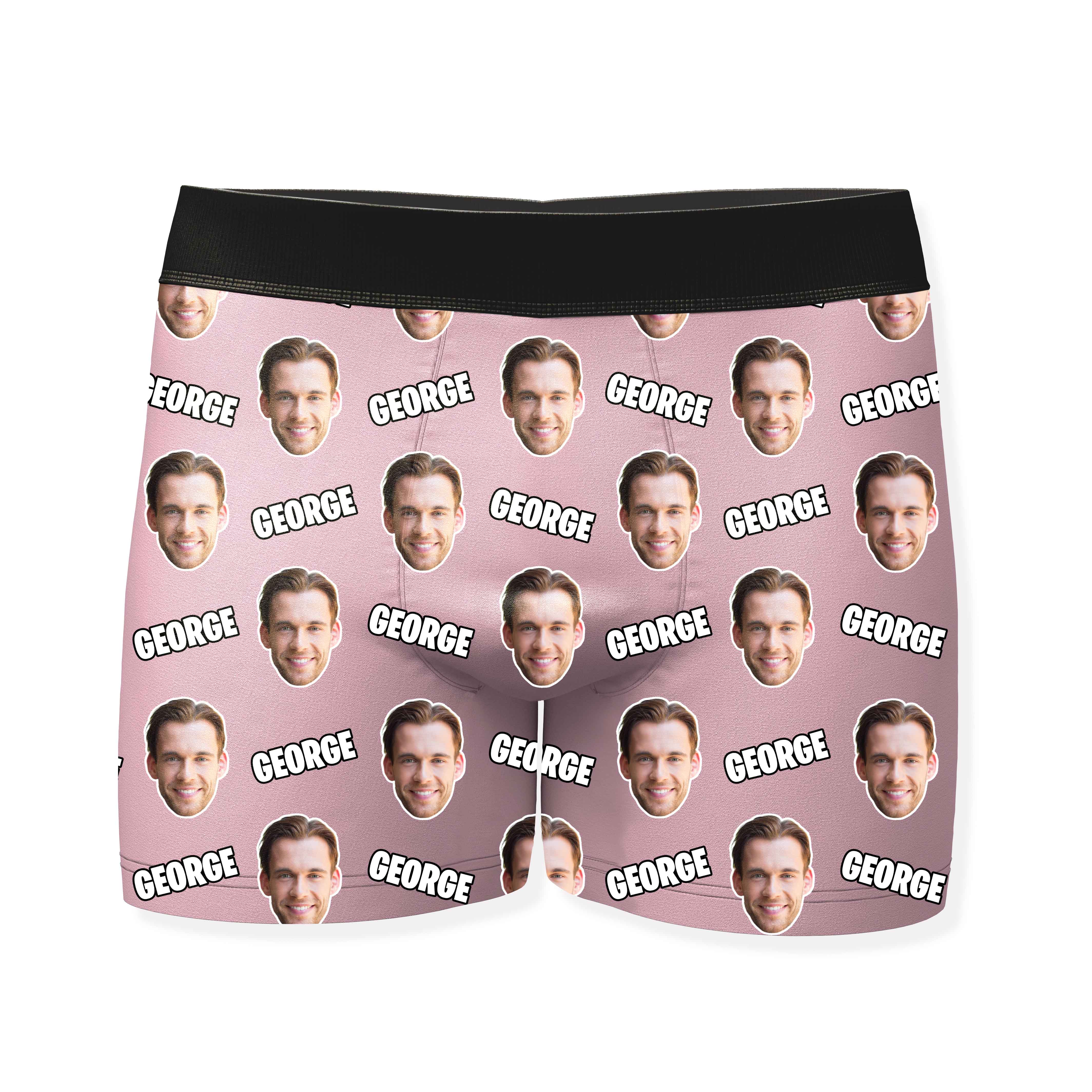 Name and Face Personalized Boxers