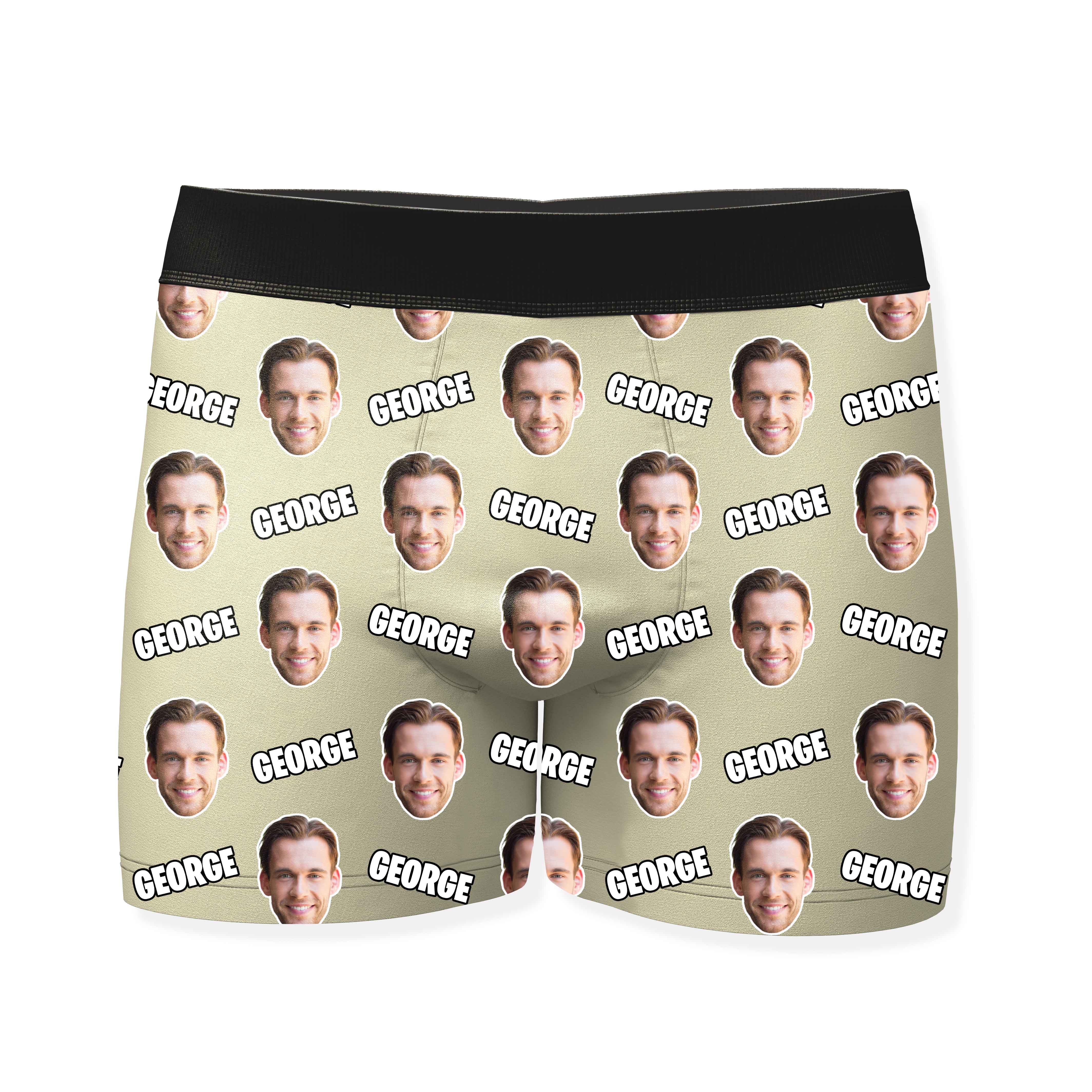Name and Face Personalized Boxers