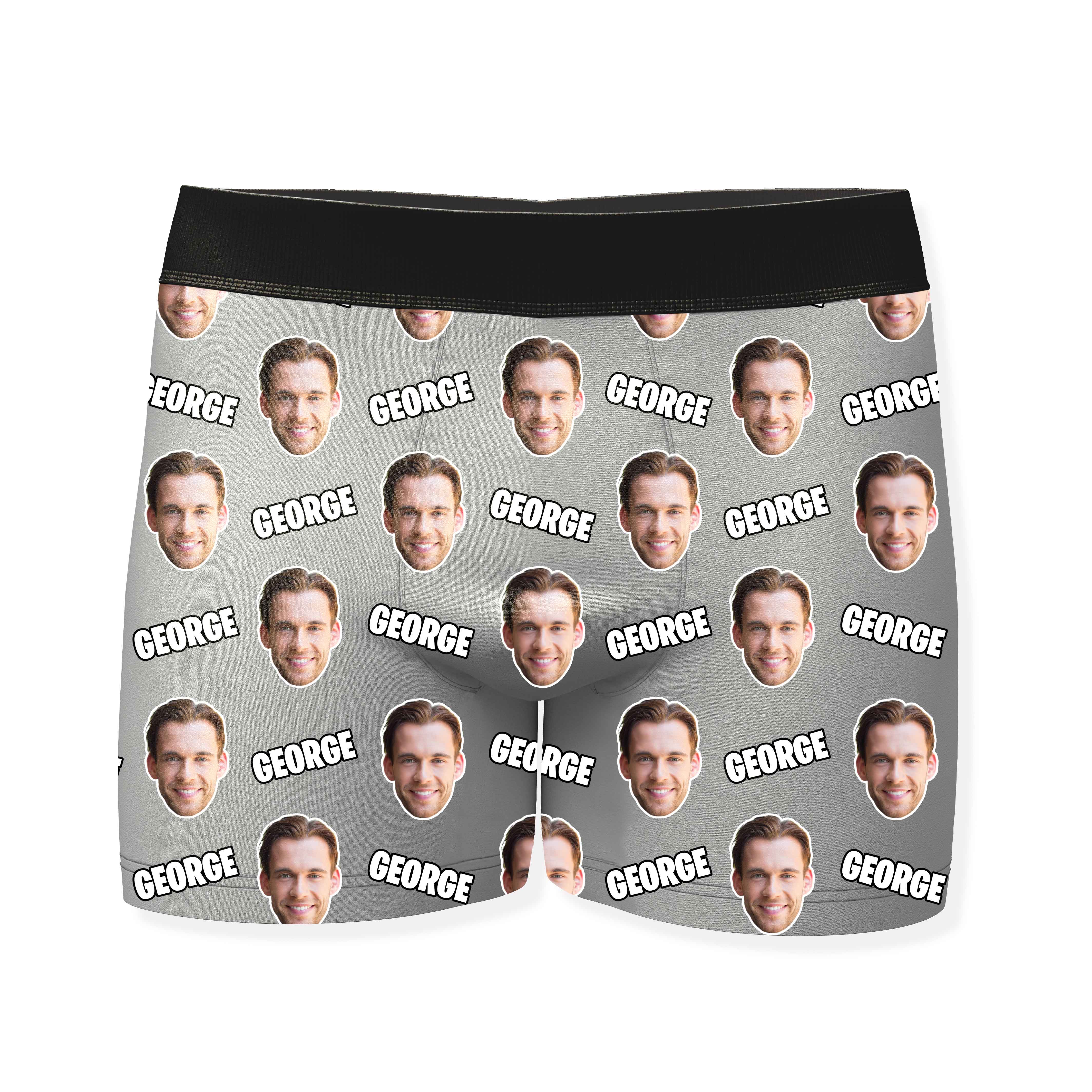 Name and Face Personalized Boxers