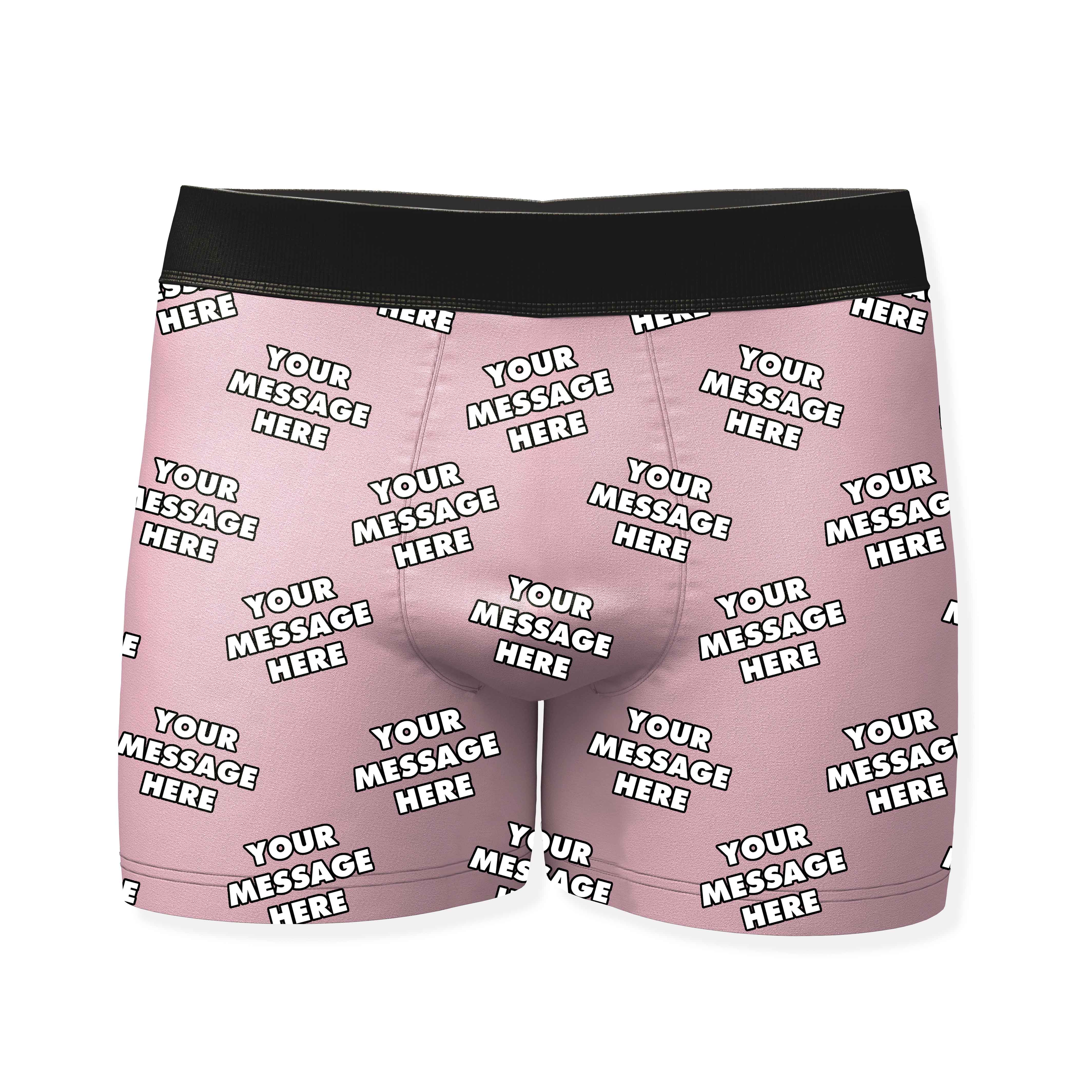 Personalized Boxers With Your Message
