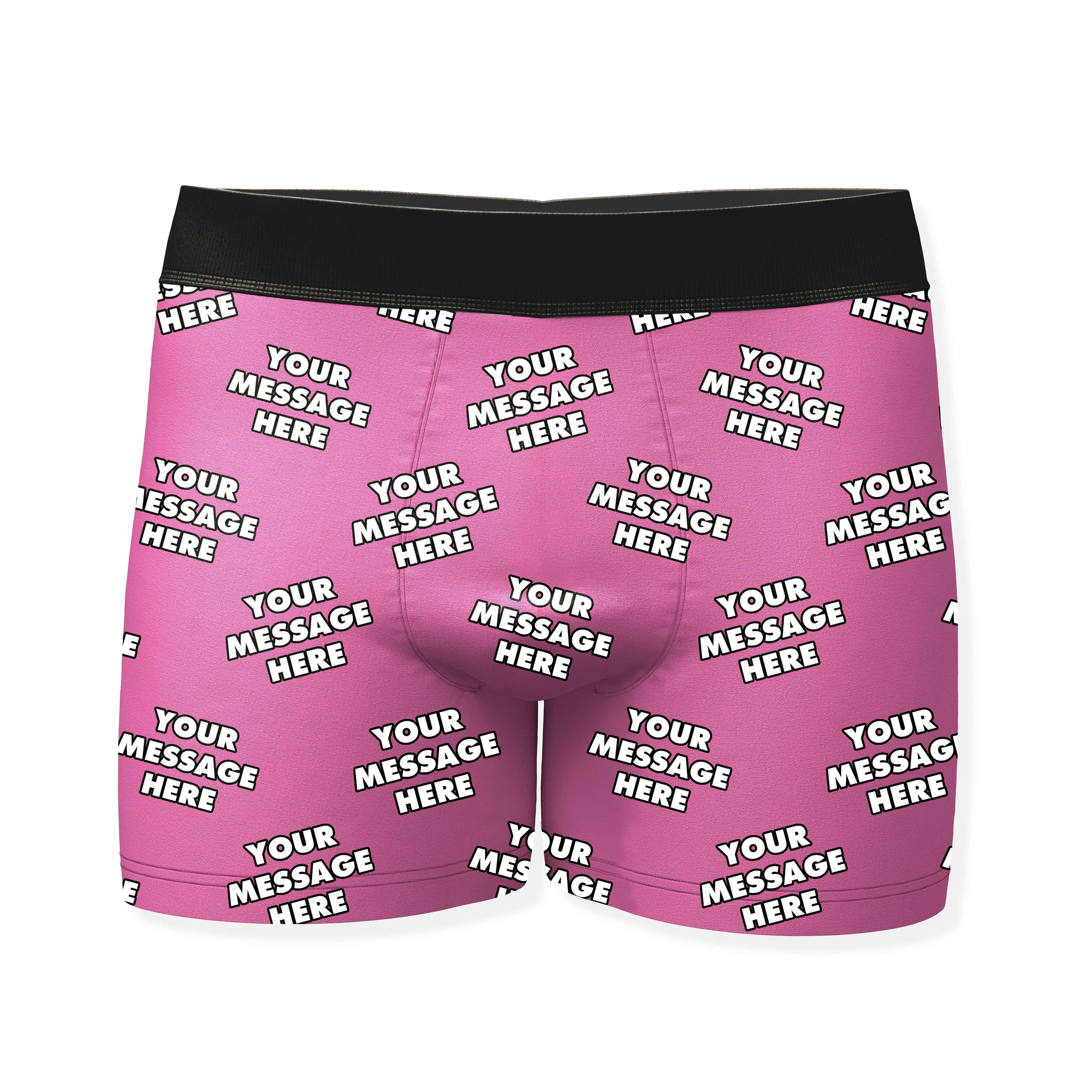Personalized Boxers With Your Message