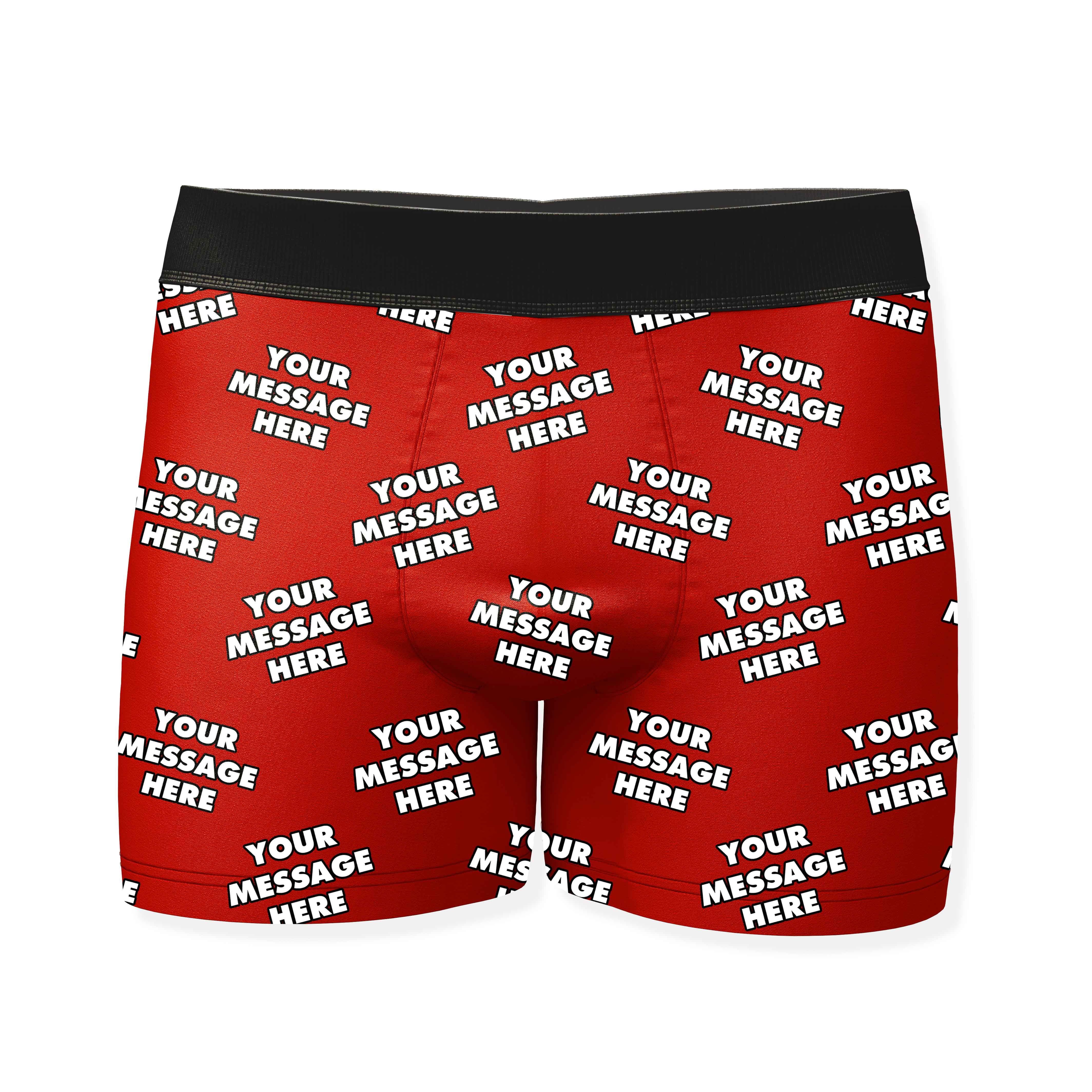 Personalized Boxers With Your Message