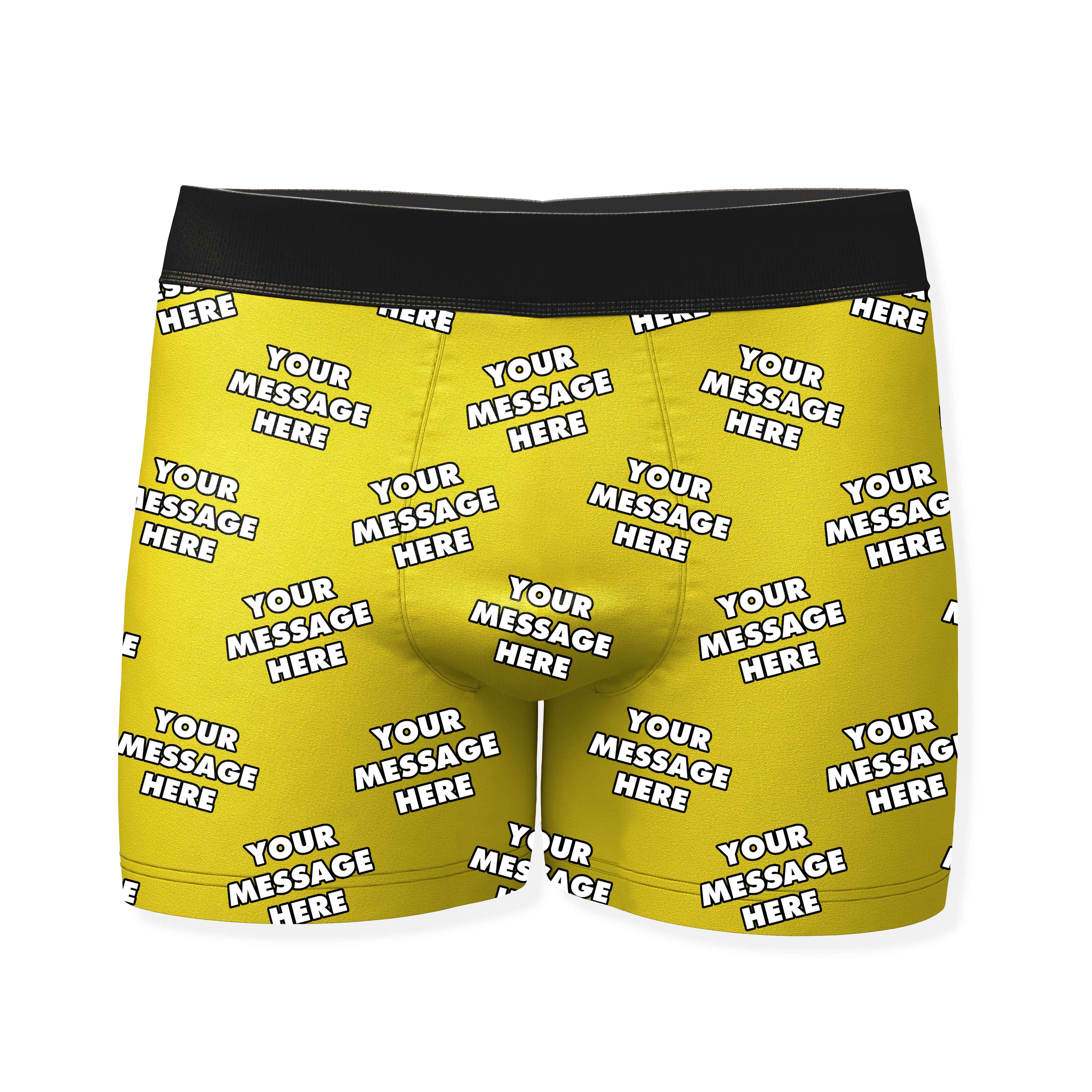 Personalized Boxers With Your Message