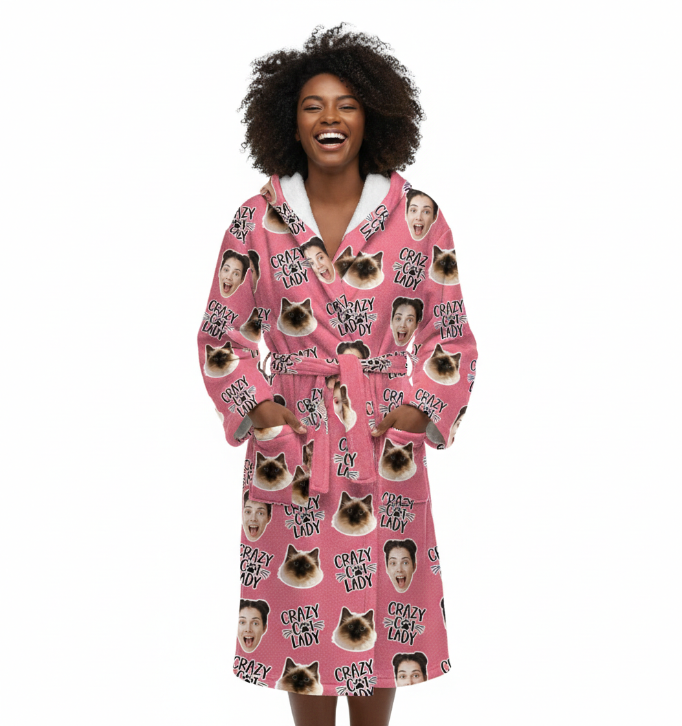 Crazy Cat Lady Custom Robe
