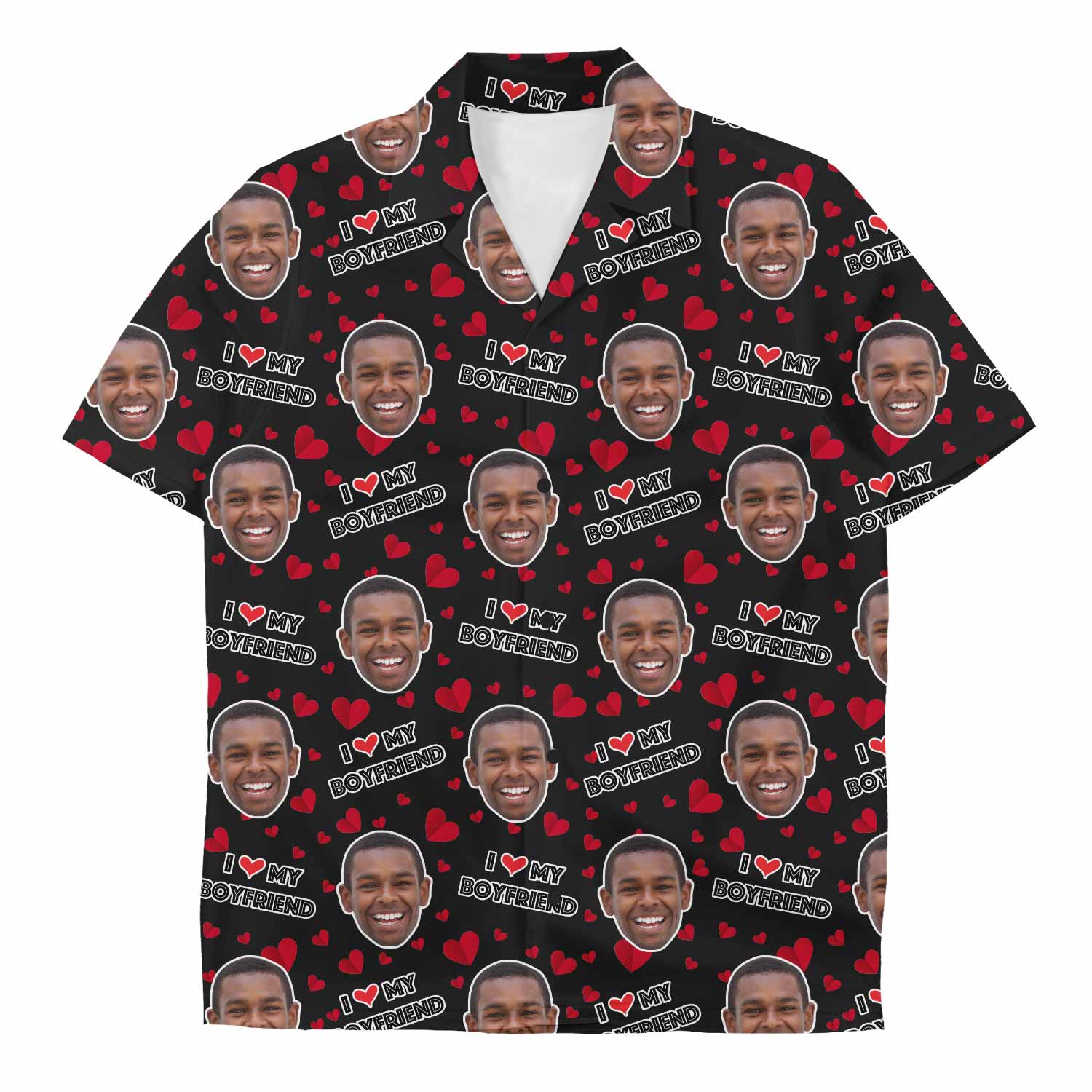 I Love My Boyfriend Custom Hawaiian Shirt