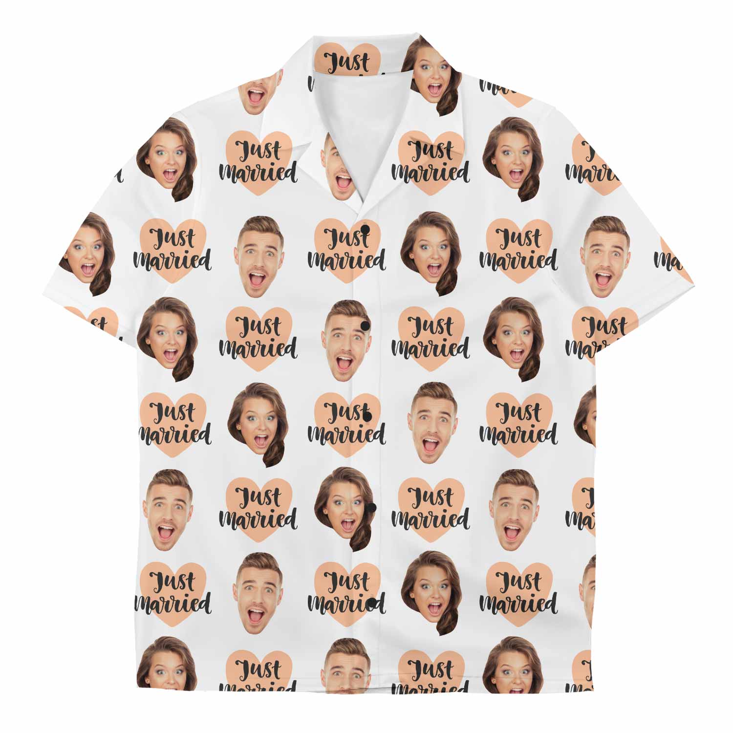 Just Married Custom Hawaiian Shirt