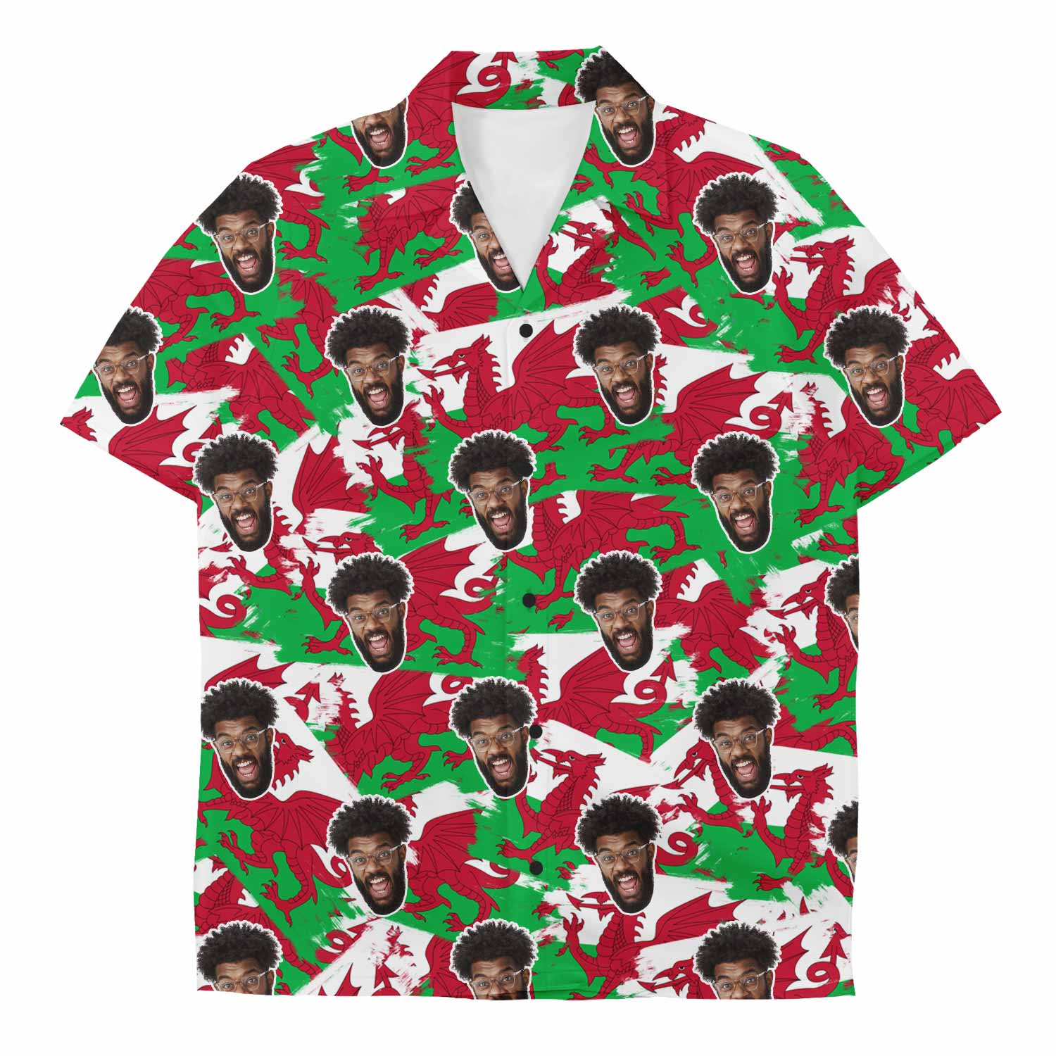 Wales Flags Custom Hawaiian Shirt