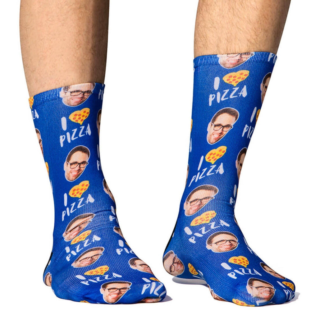 I Love Pizza Custom Socks