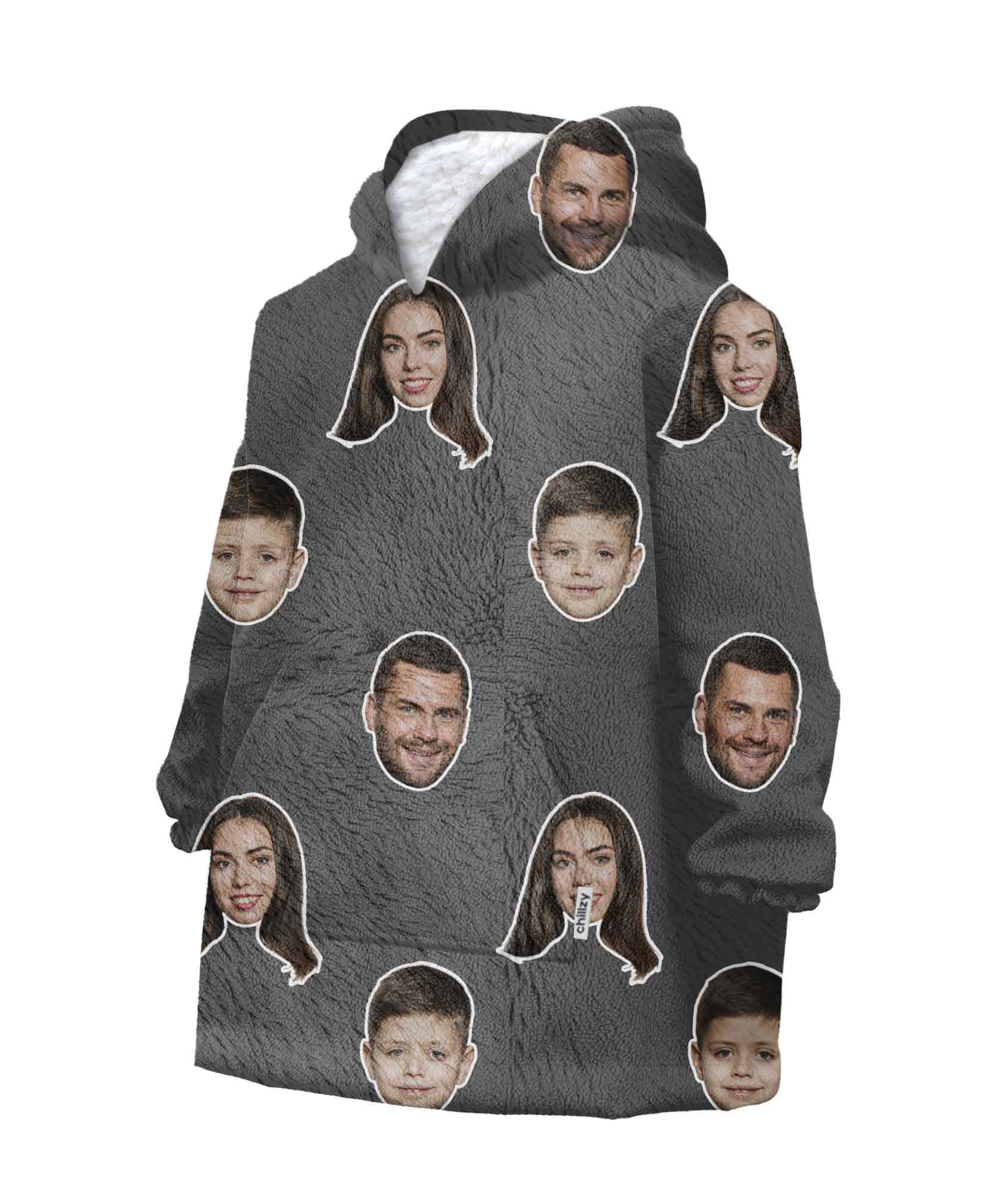 Family Kids Hoodie Blanket