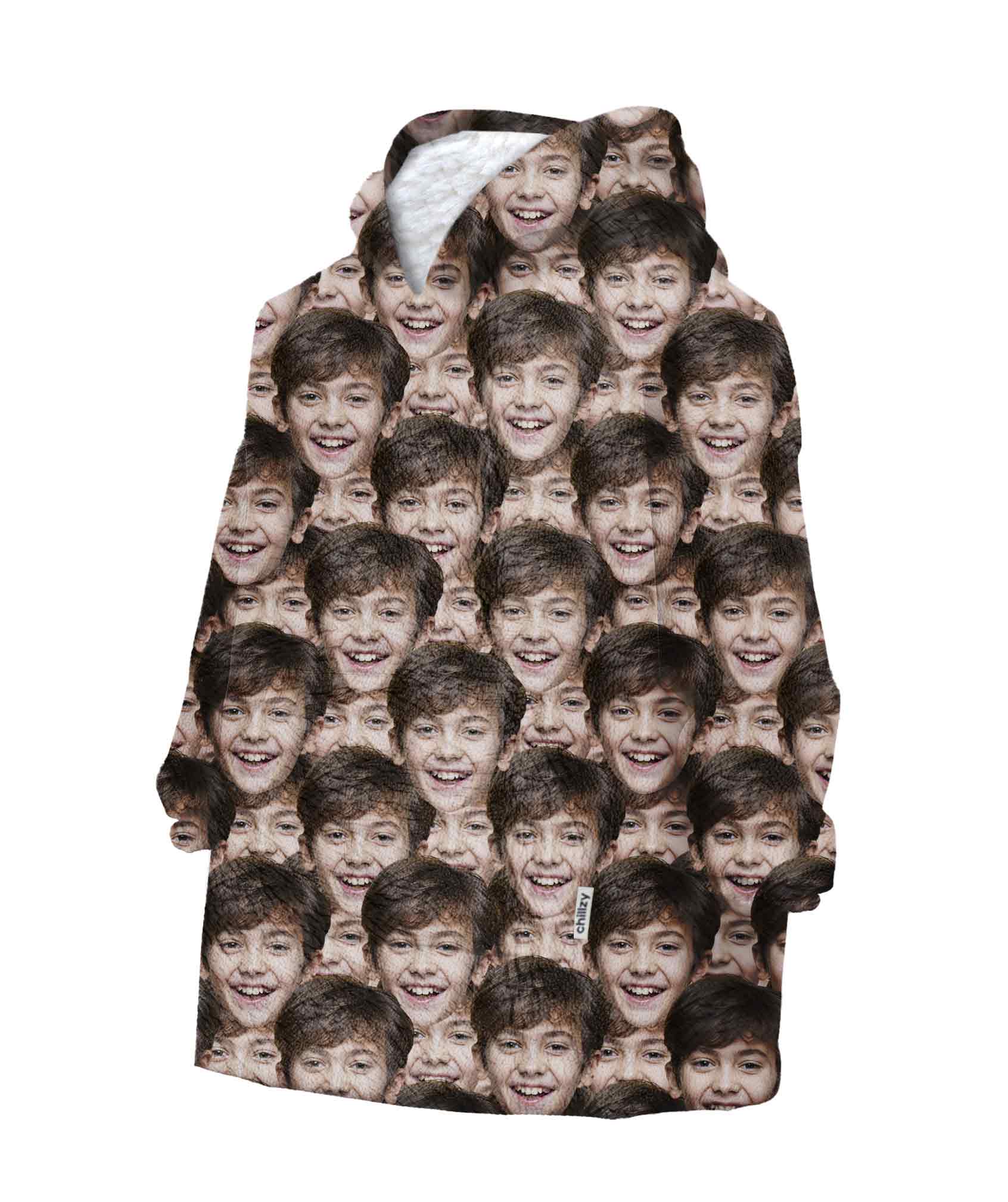 Face Mash Kids Hoodie Blanket