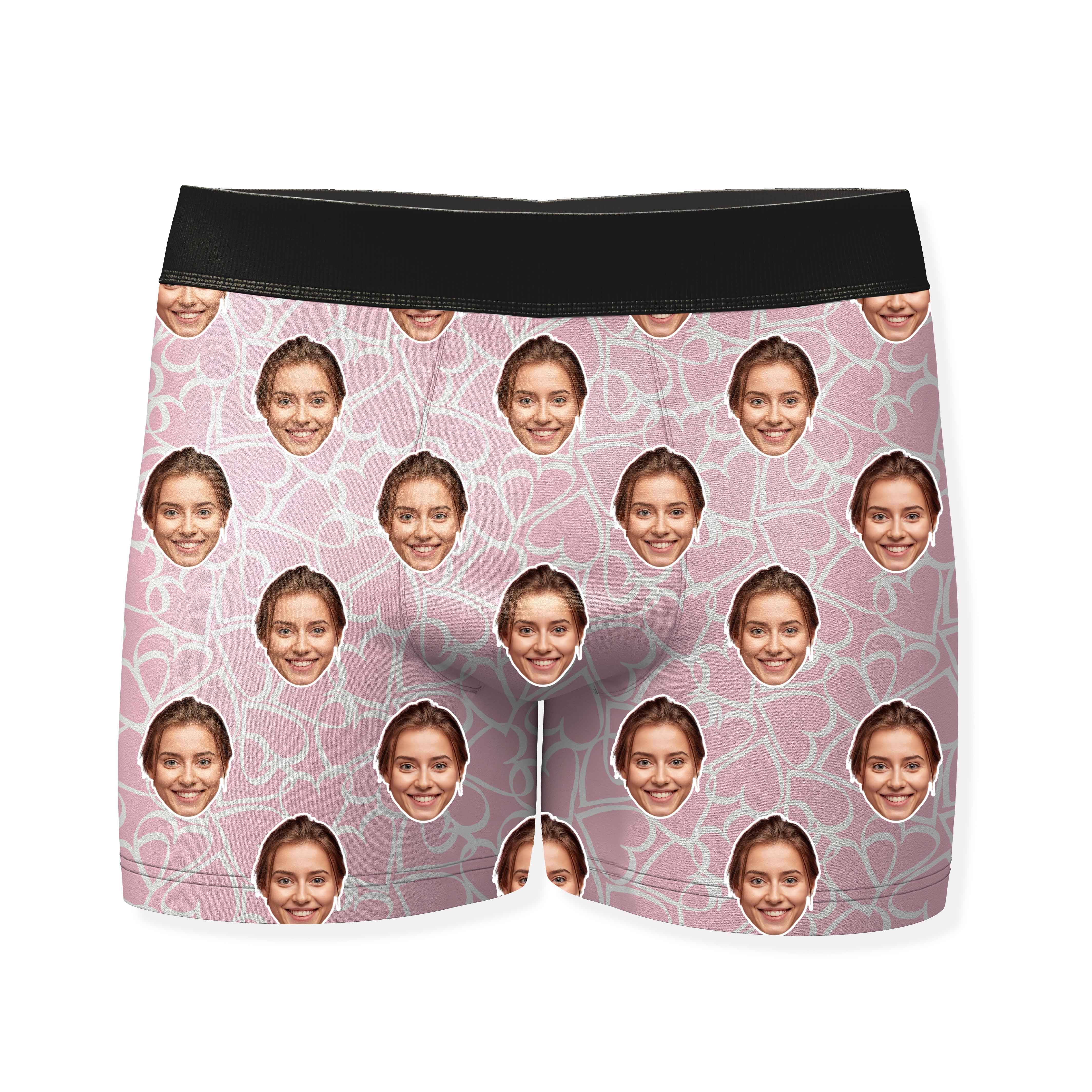 Doodle Hearts Custom Boxers