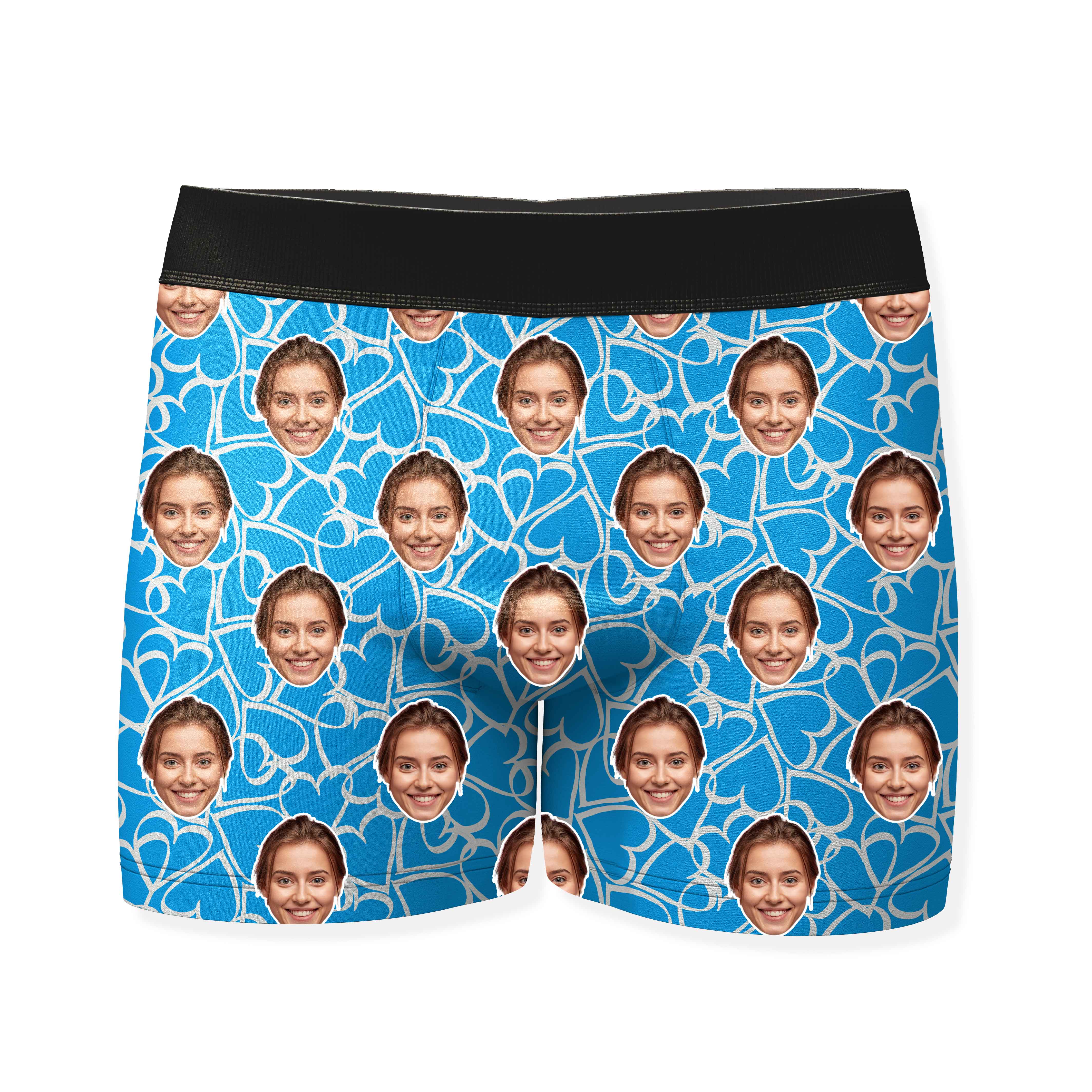 Doodle Hearts Custom Boxers