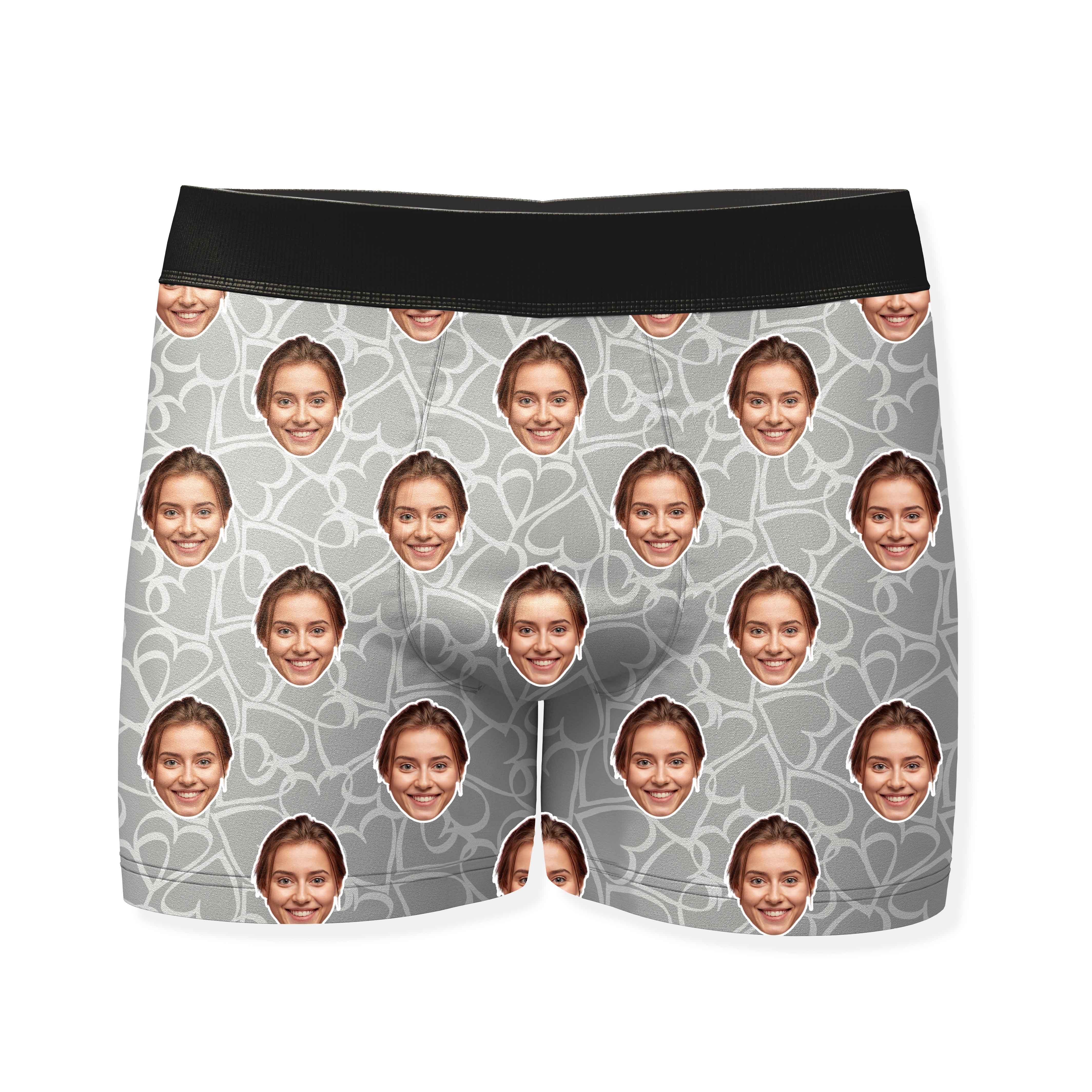 Doodle Hearts Custom Boxers