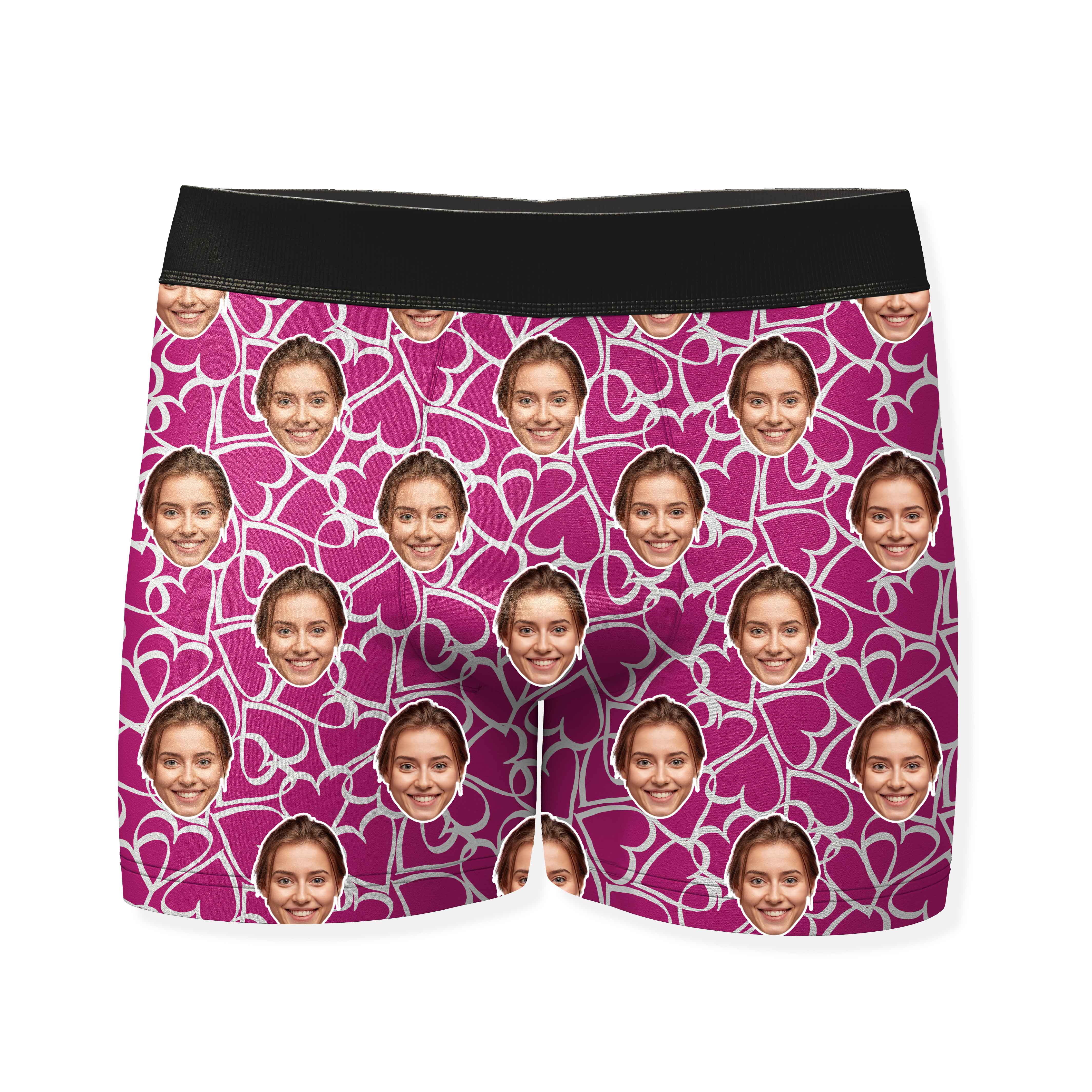 Doodle Hearts Custom Boxers