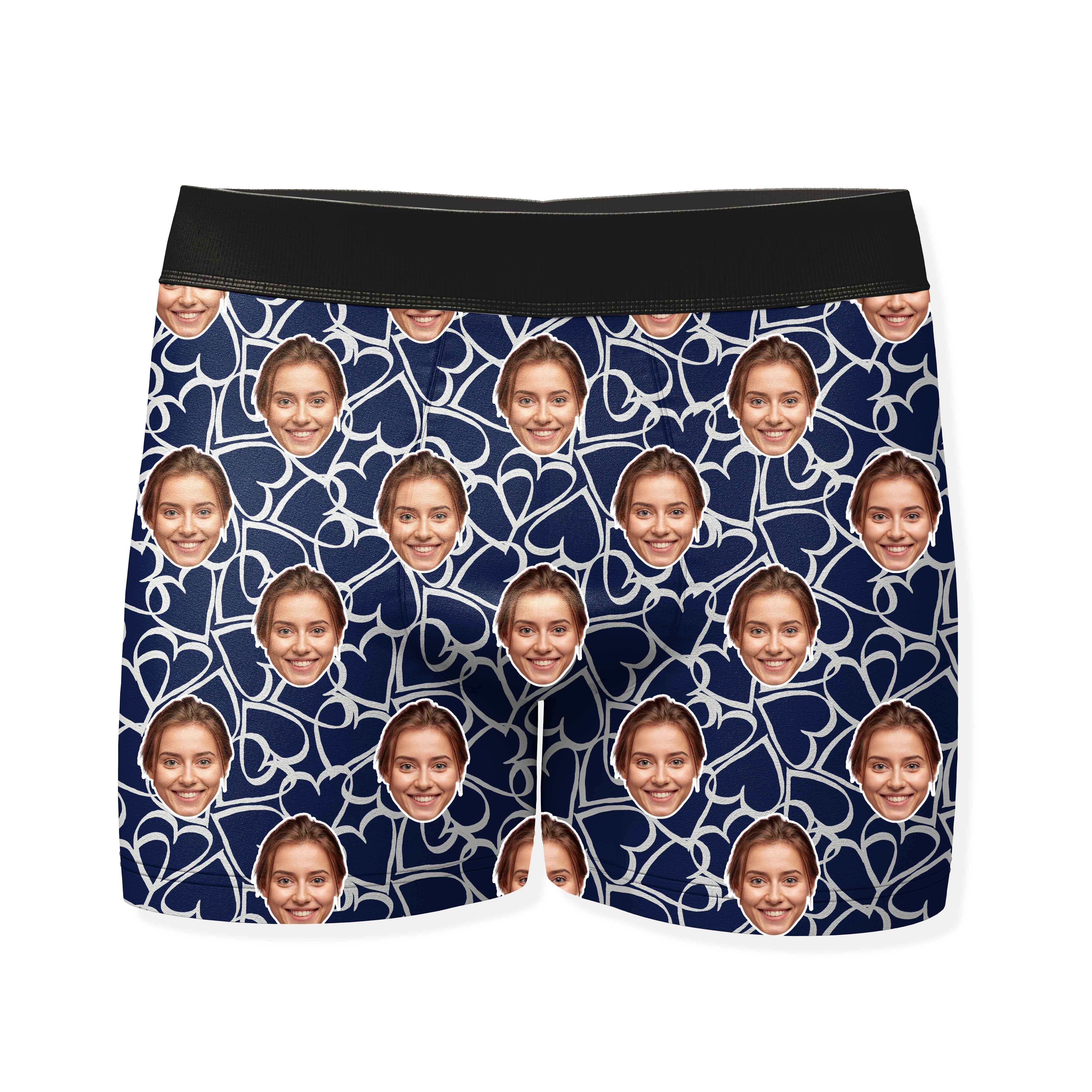 Doodle Hearts Custom Boxers