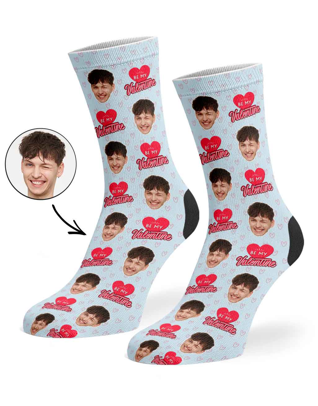 Be My Valentine Custom Socks