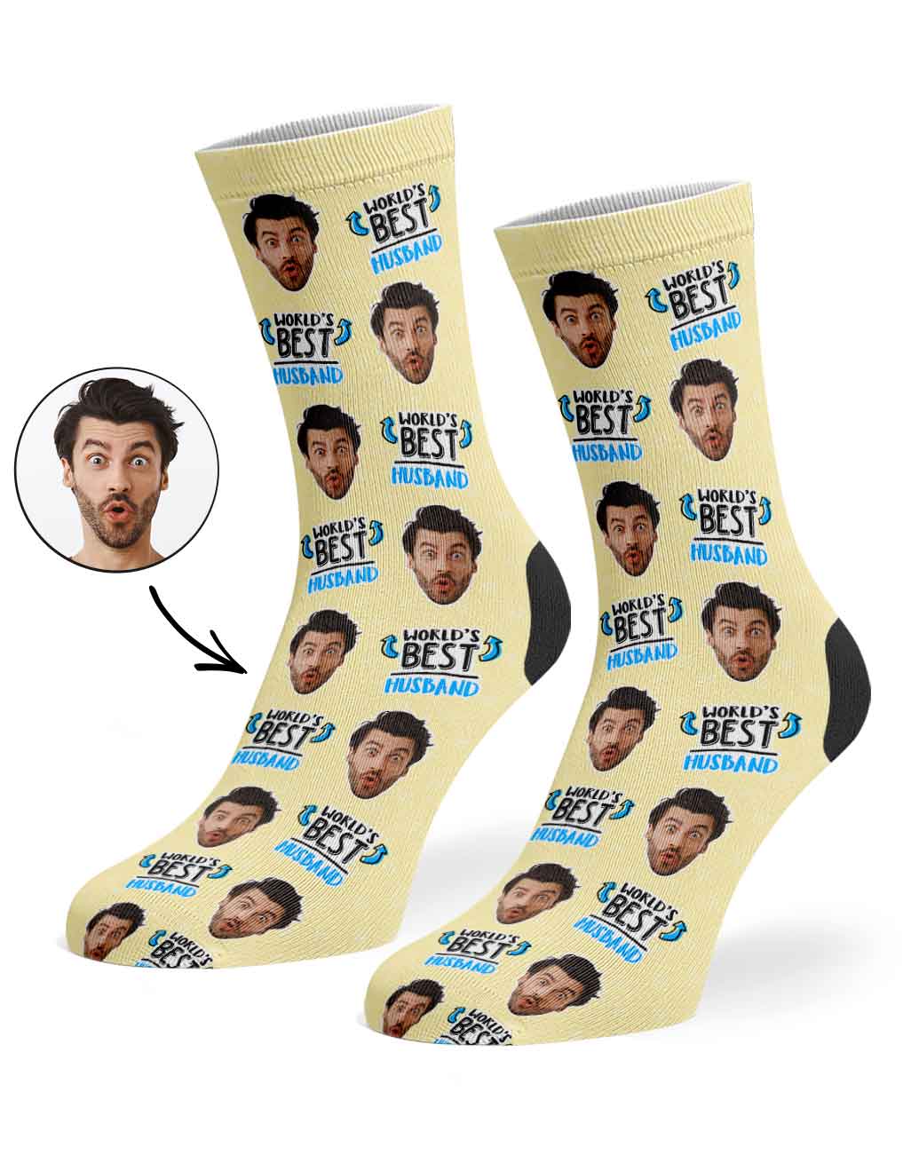 World's Best Husband Custom Socks