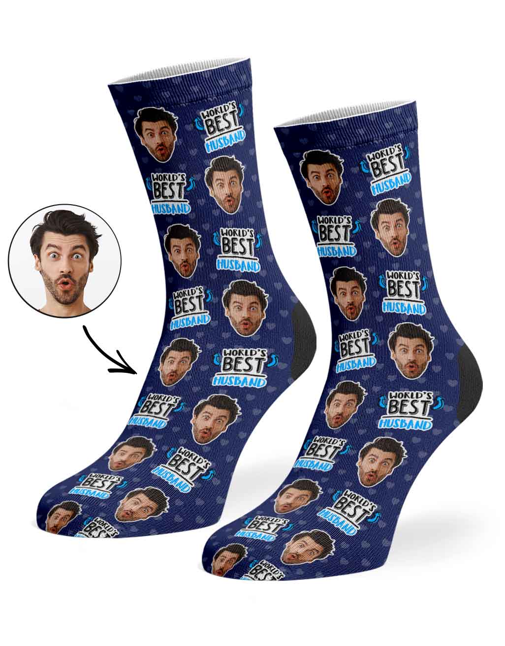 World's Best Husband Custom Socks
