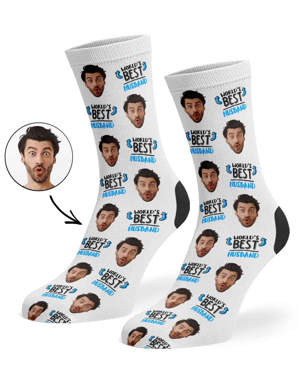 World's Best Husband Custom Socks