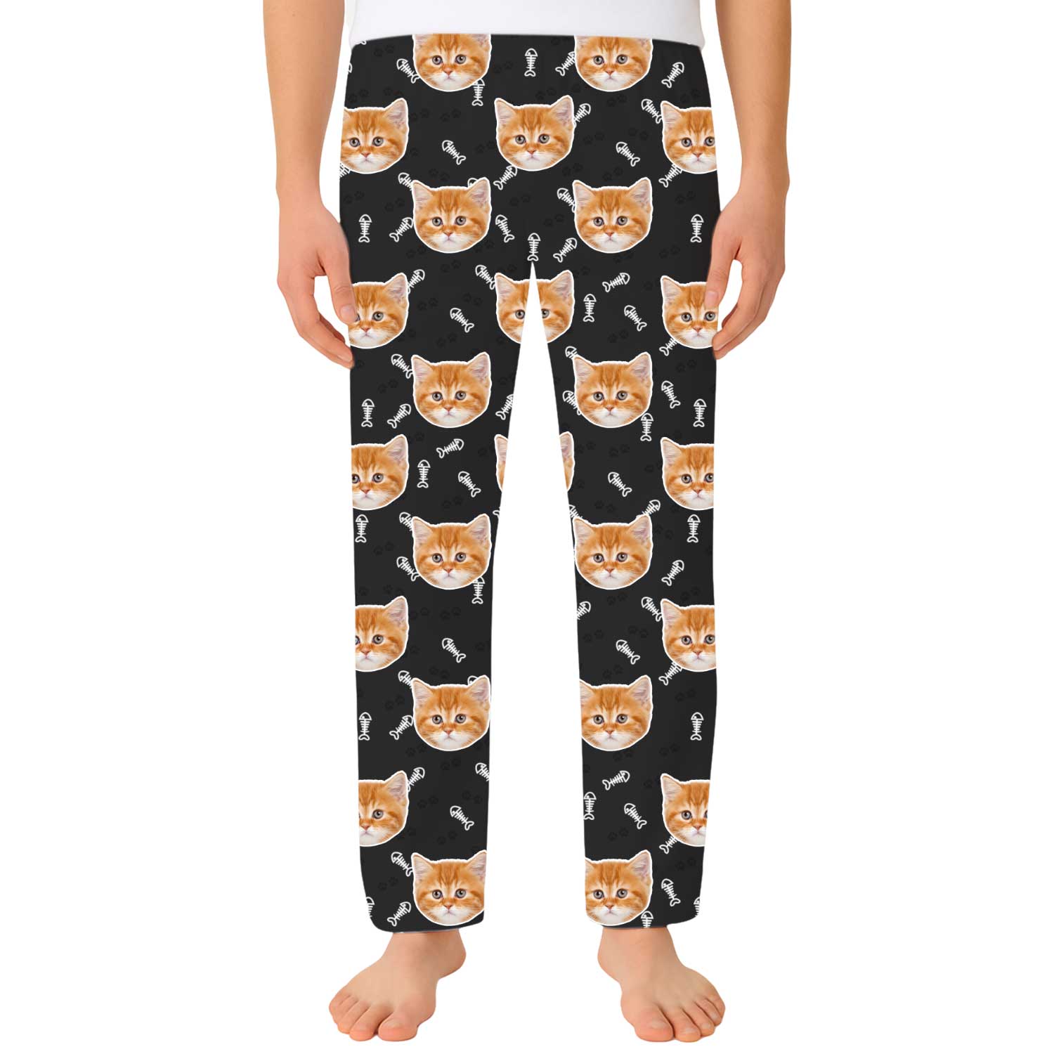 Your Cat Men's Custom PJ Pants