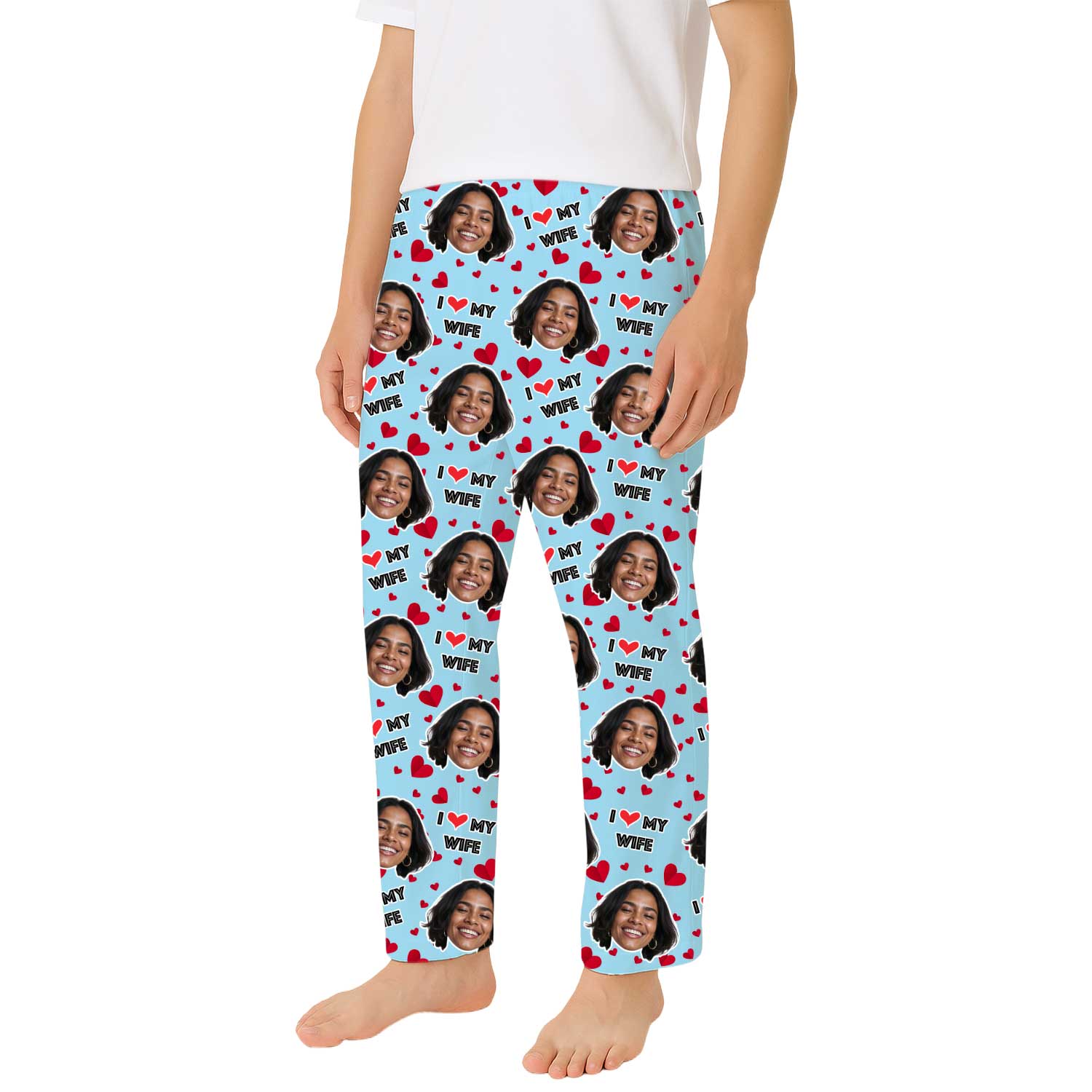Men's I Love My Wife PJ Pants
