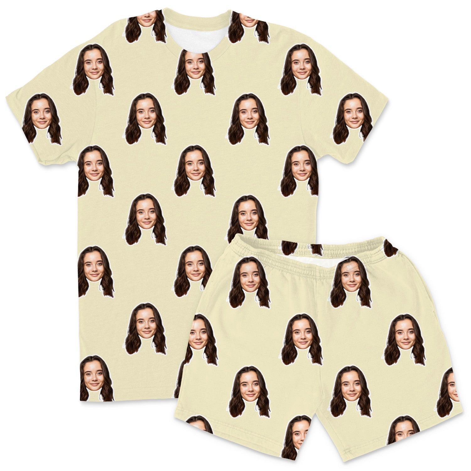 Custom Men's Pajamas - Your Face Shorts Set