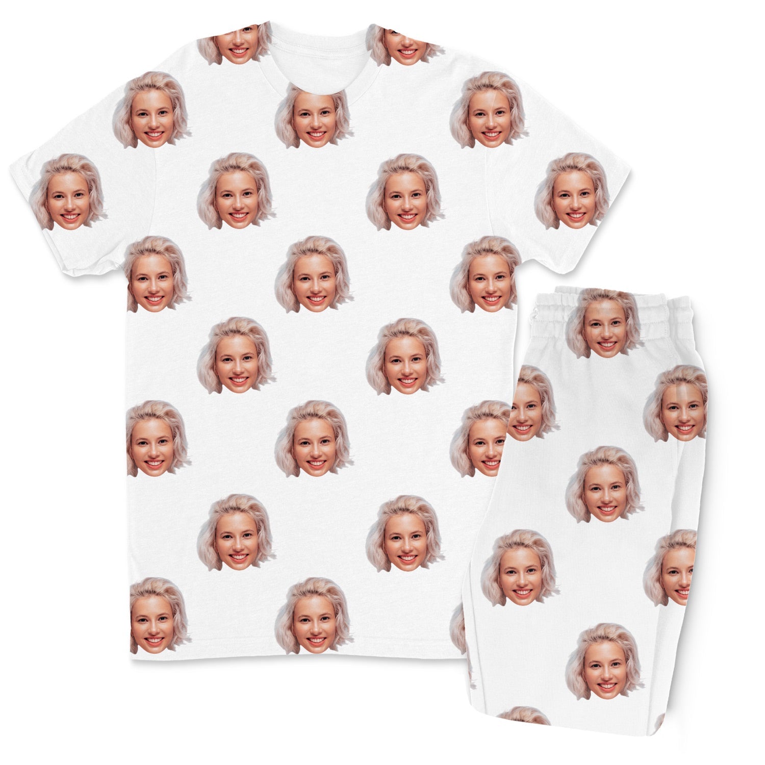 Your Face Men's Custom Pajamas - Pants Set