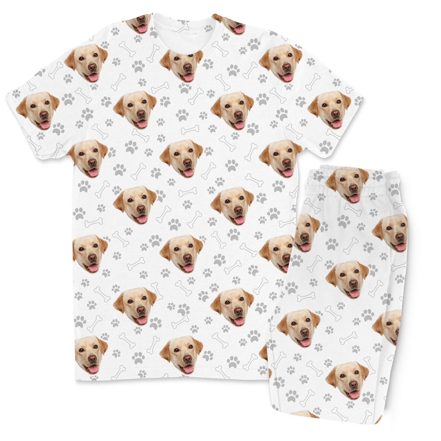 Your Dog Men's Custom Pajamas - Pants Set